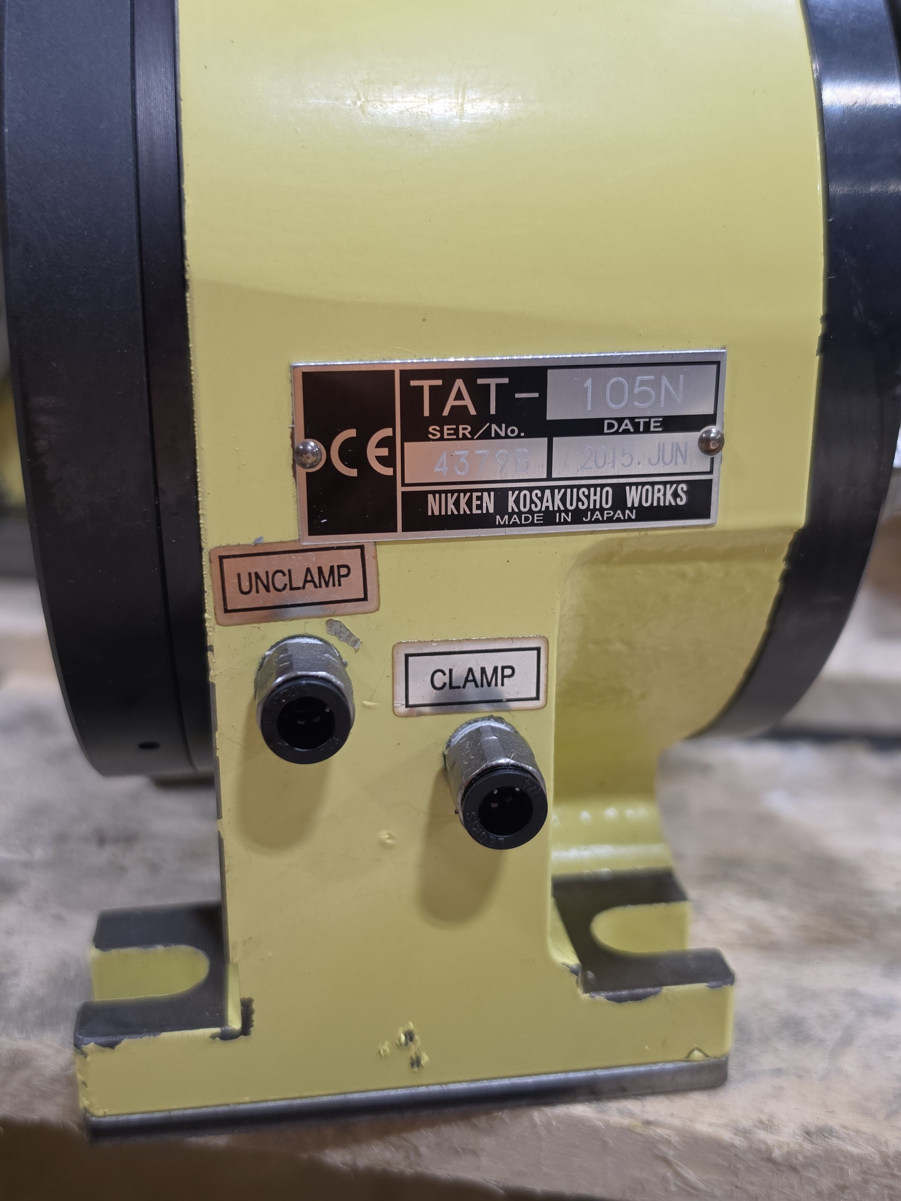 Nikken CNC202 4th Axis Rotary Table TAT-105N Indexer Tailstock Set *Light Use* 3pc