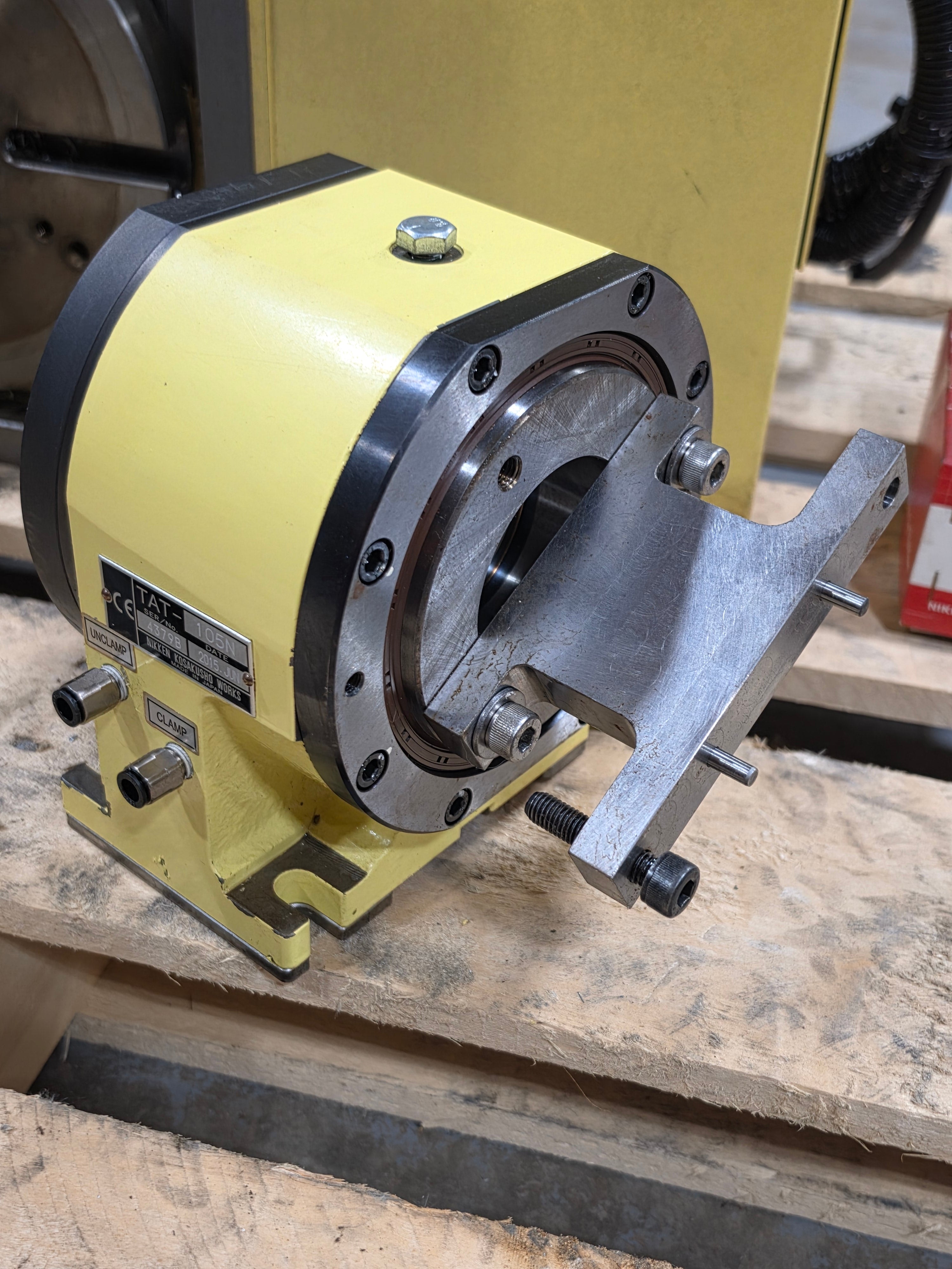 Nikken CNC202 4th Axis Rotary Table TAT-105N Indexer Tailstock Set *Light Use* 3pc