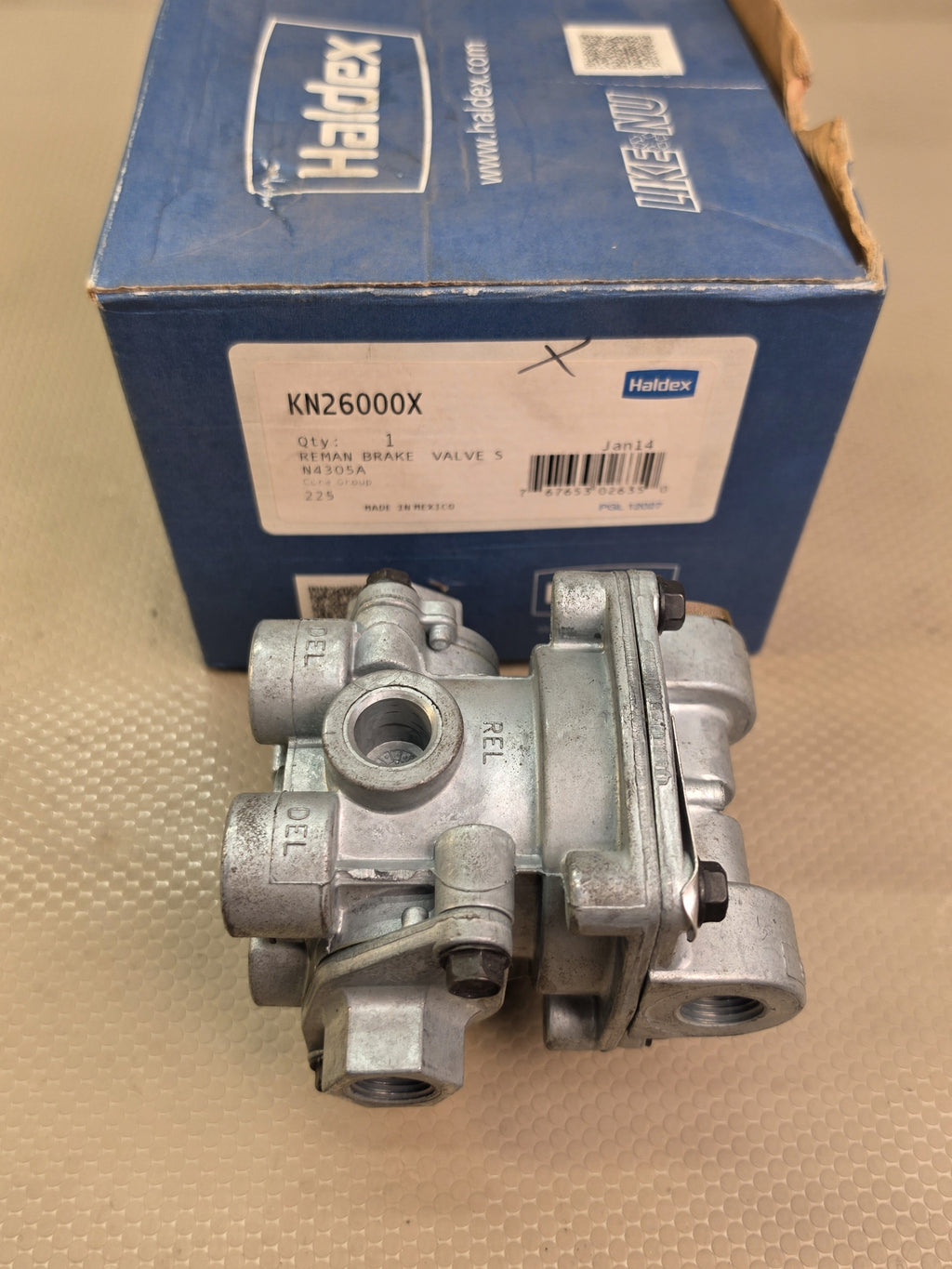 Haldex KN26000X Reman Air Brake Relay Valve S N4305A Commercial Truck