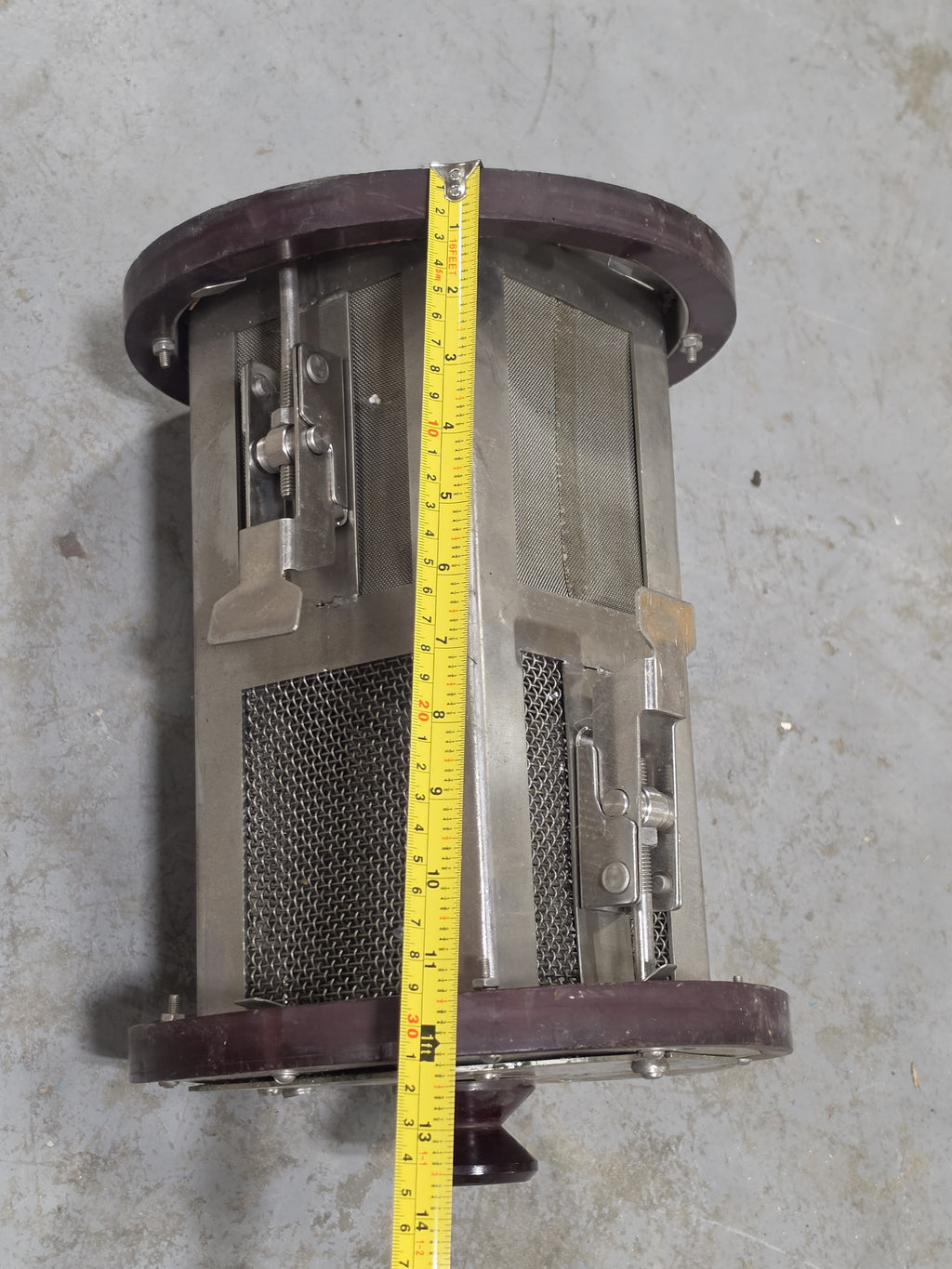 Ultrasonic Cleaner Parts Basket Perforated Stainless Steel Square Mesh Container Industrial Parts Washing