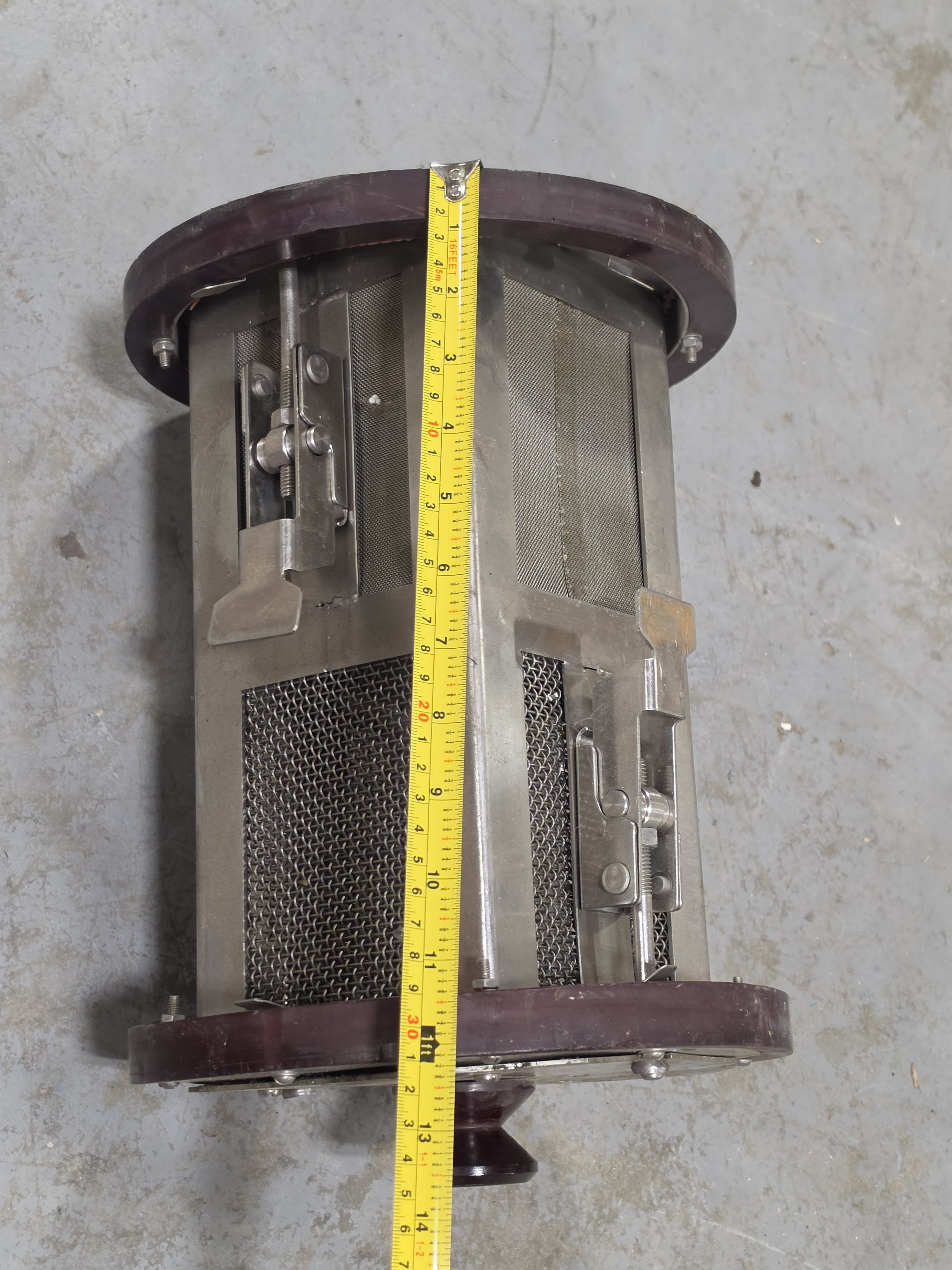 Ultrasonic Cleaner Parts Basket Perforated Stainless Steel Square Mesh Container Industrial Parts Washing