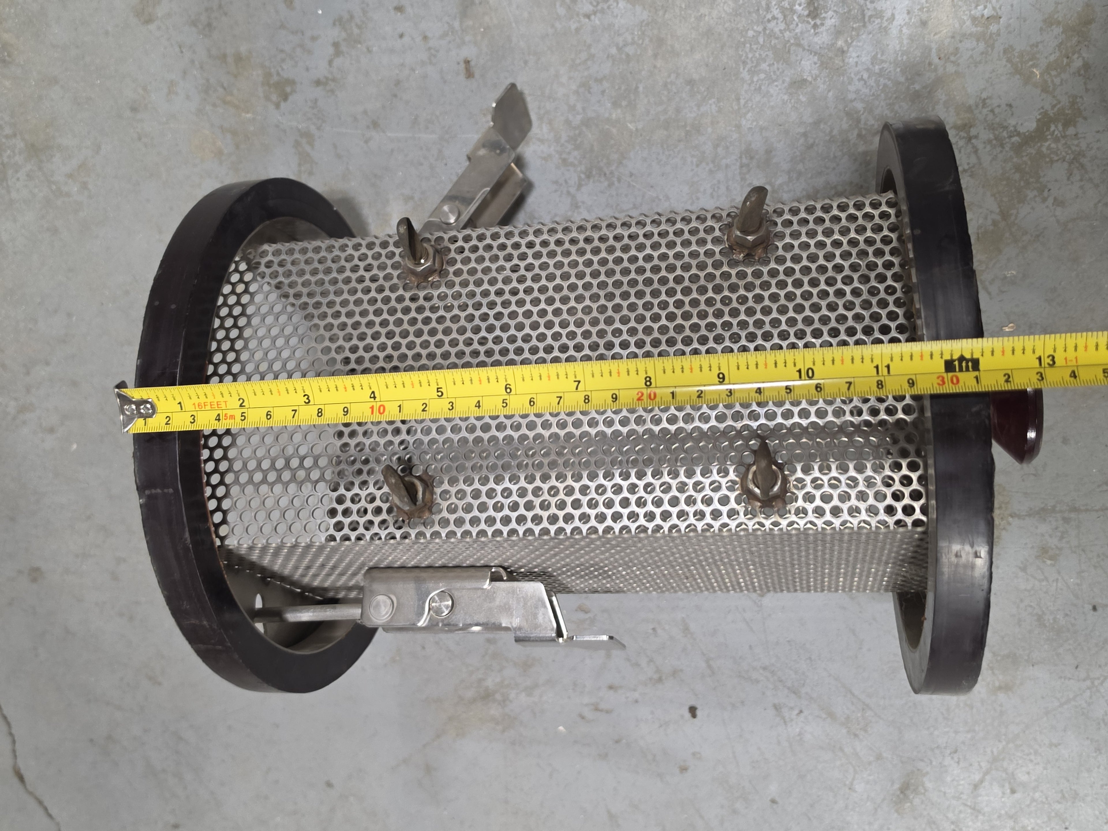 Ultrasonic Cleaner Parts Basket Perforated Stainless Steel Square Mesh Container Industrial Parts Washing