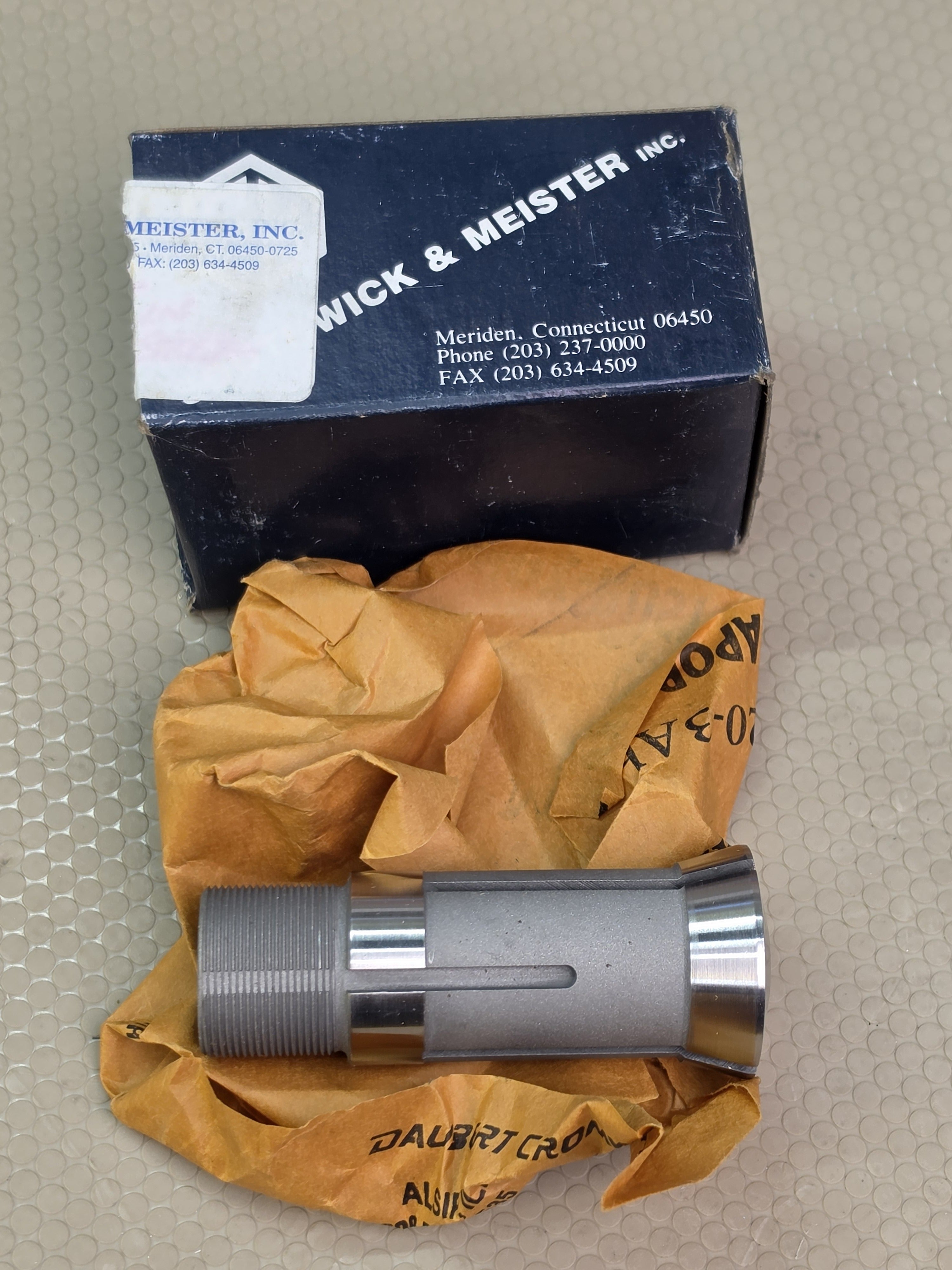 Southwick & Meister S&M TD25-NS Carbide Draw Bushing 7/16" Collet Tooling