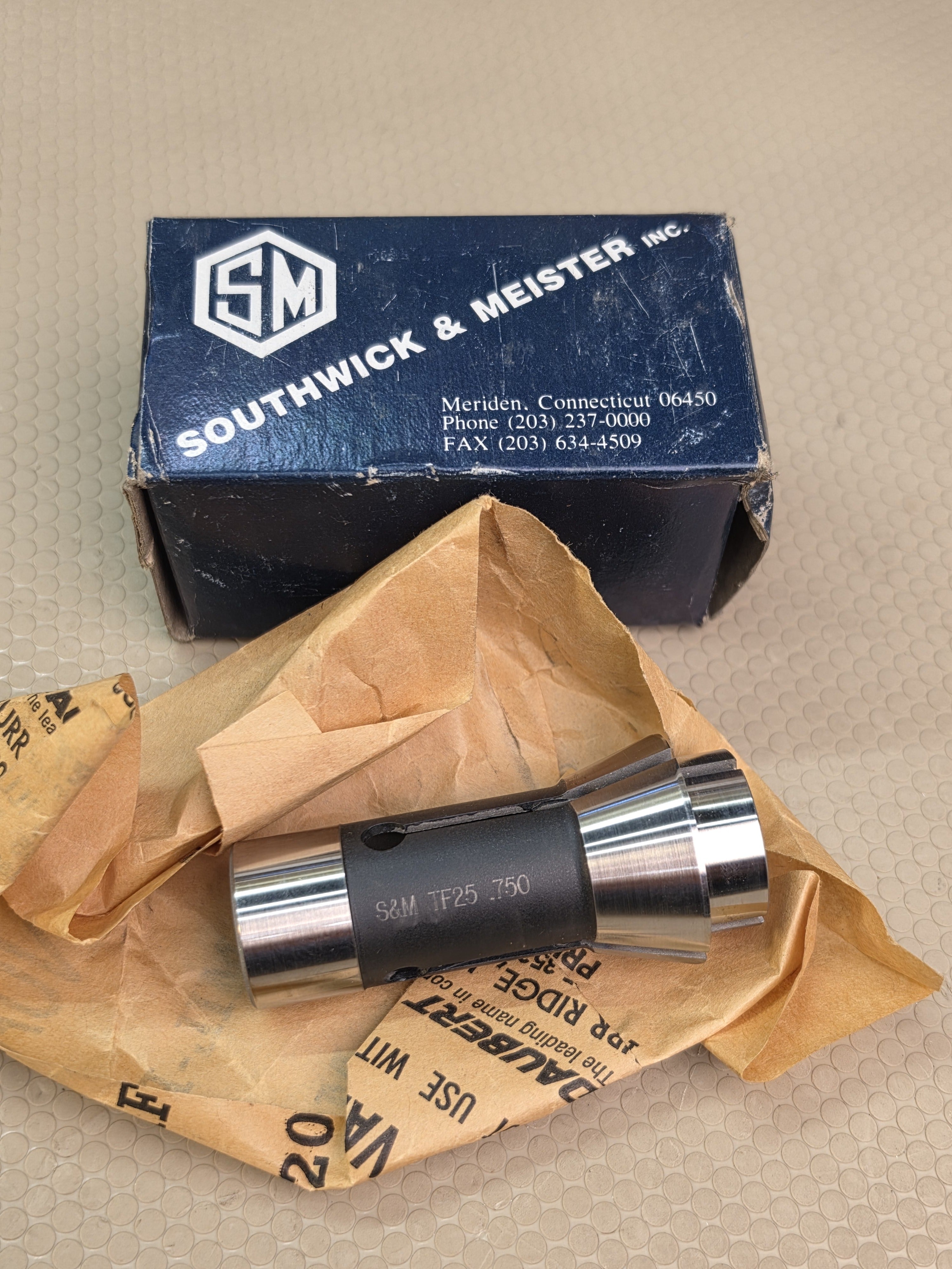 Southwick & Meister S&M TF25 .750 Machine Tool Collet 3/4" 0.750" Bore
