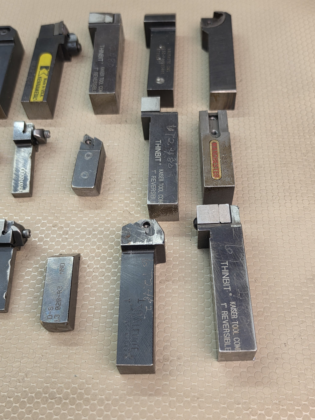 Lot of 15 Indexable Turning Tool Holders Shank for Lathe Kennametal Thinbut Others Cut Down Short
