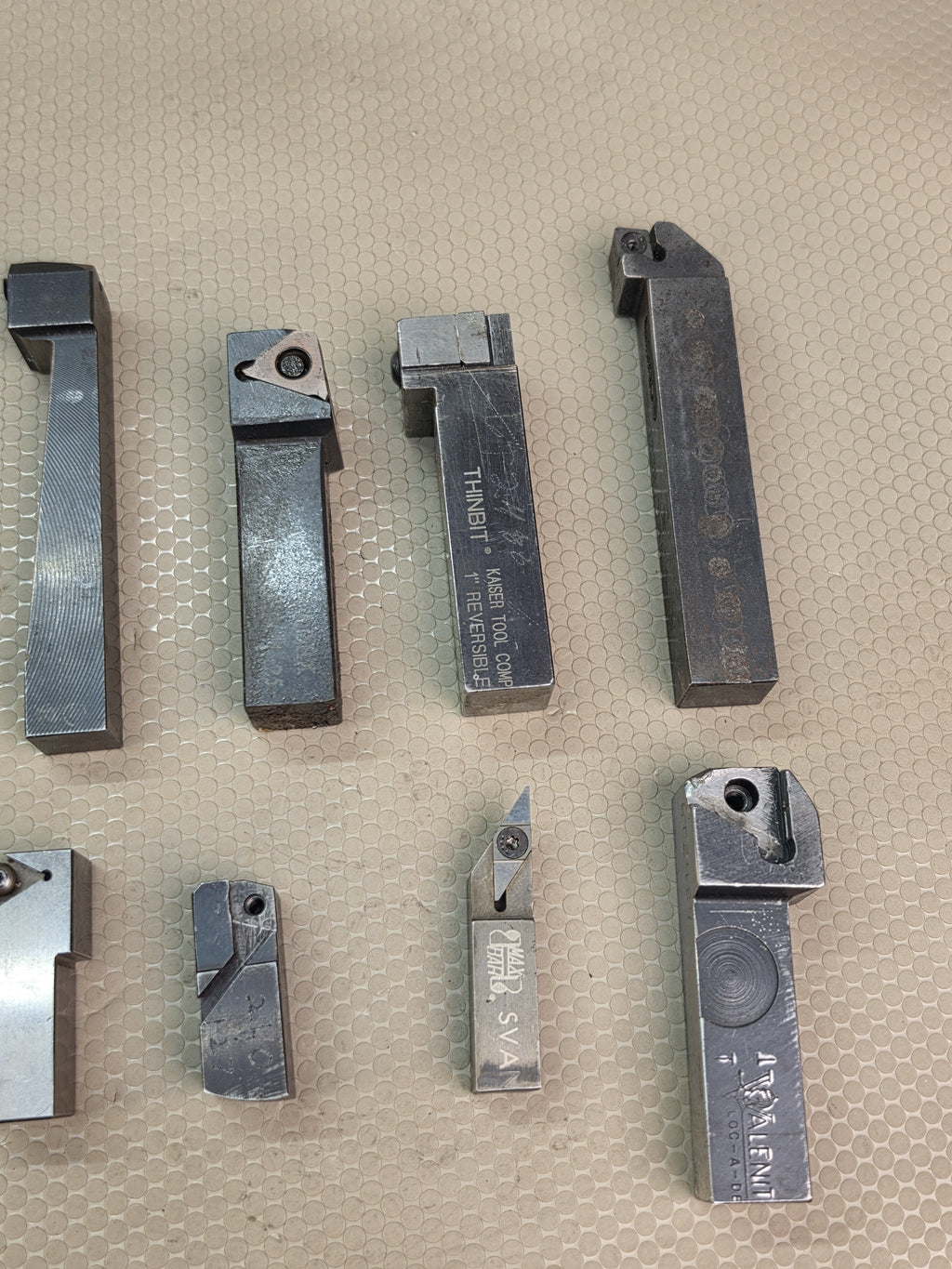 Lot of 10 Lathe Tool Holders Thinbit Valenite PH Horn SVA Melin Grooving Cut Down