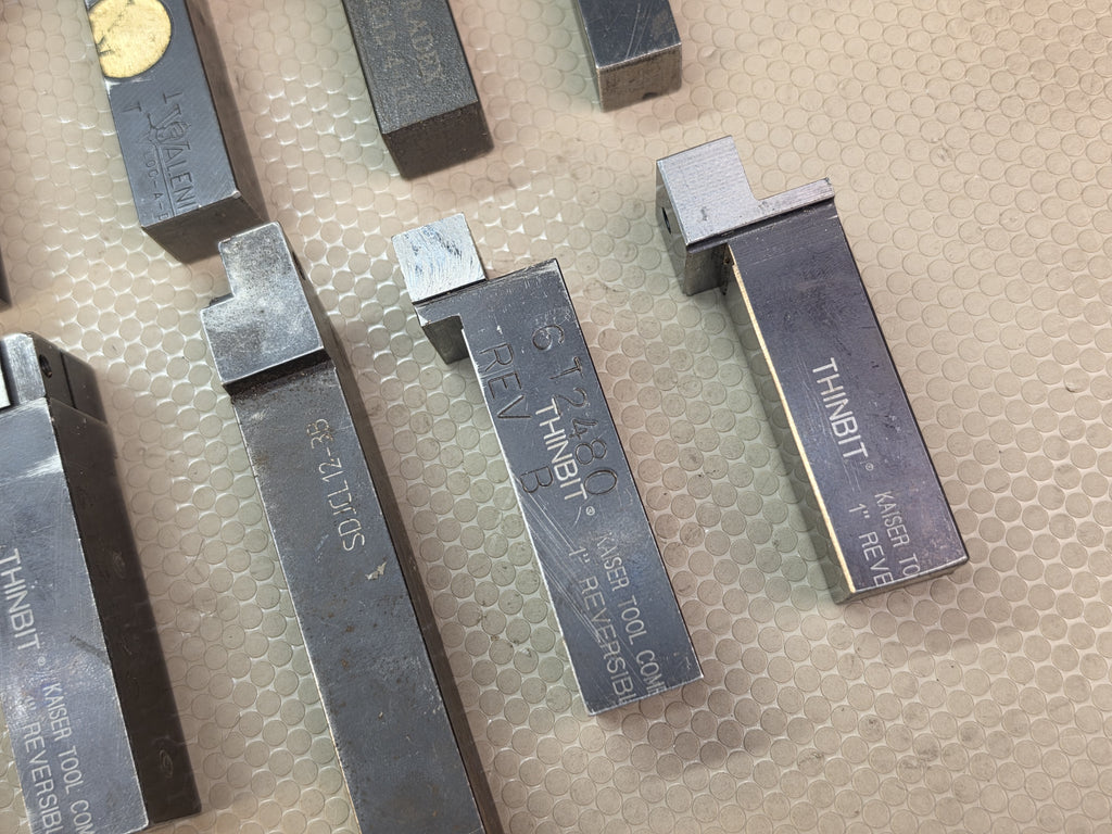 Lot of 10 Indexable Turning Tool Holders Shank for Lathe Kennametal Thinbut Others Cut Down Short