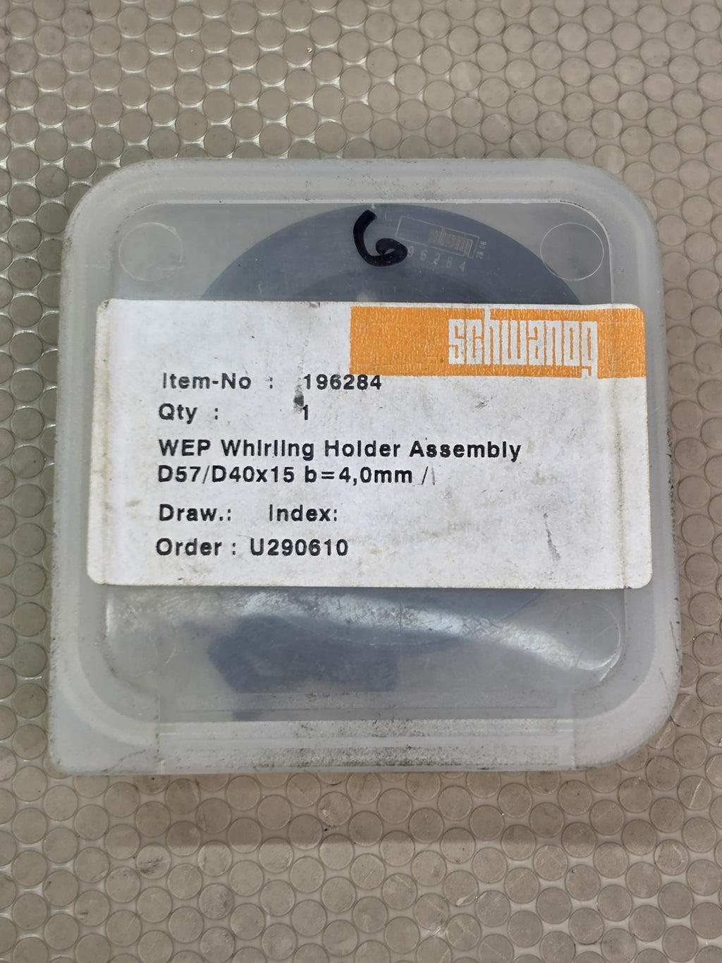Schwanog 196284 WEP Whirling Holder Assembly D57/D40x15 b=4.0mm CNC Tool