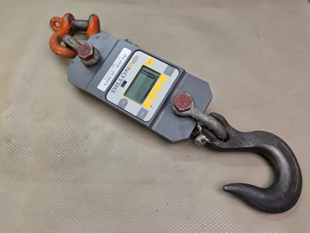 Dillon EDjunior Digital Dynamometer Crane Scale 5000 lbf 2000 kgf
