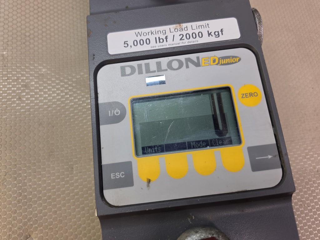 Dillon EDjunior Digital Dynamometer Crane Scale 5000 lbf 2000 kgf
