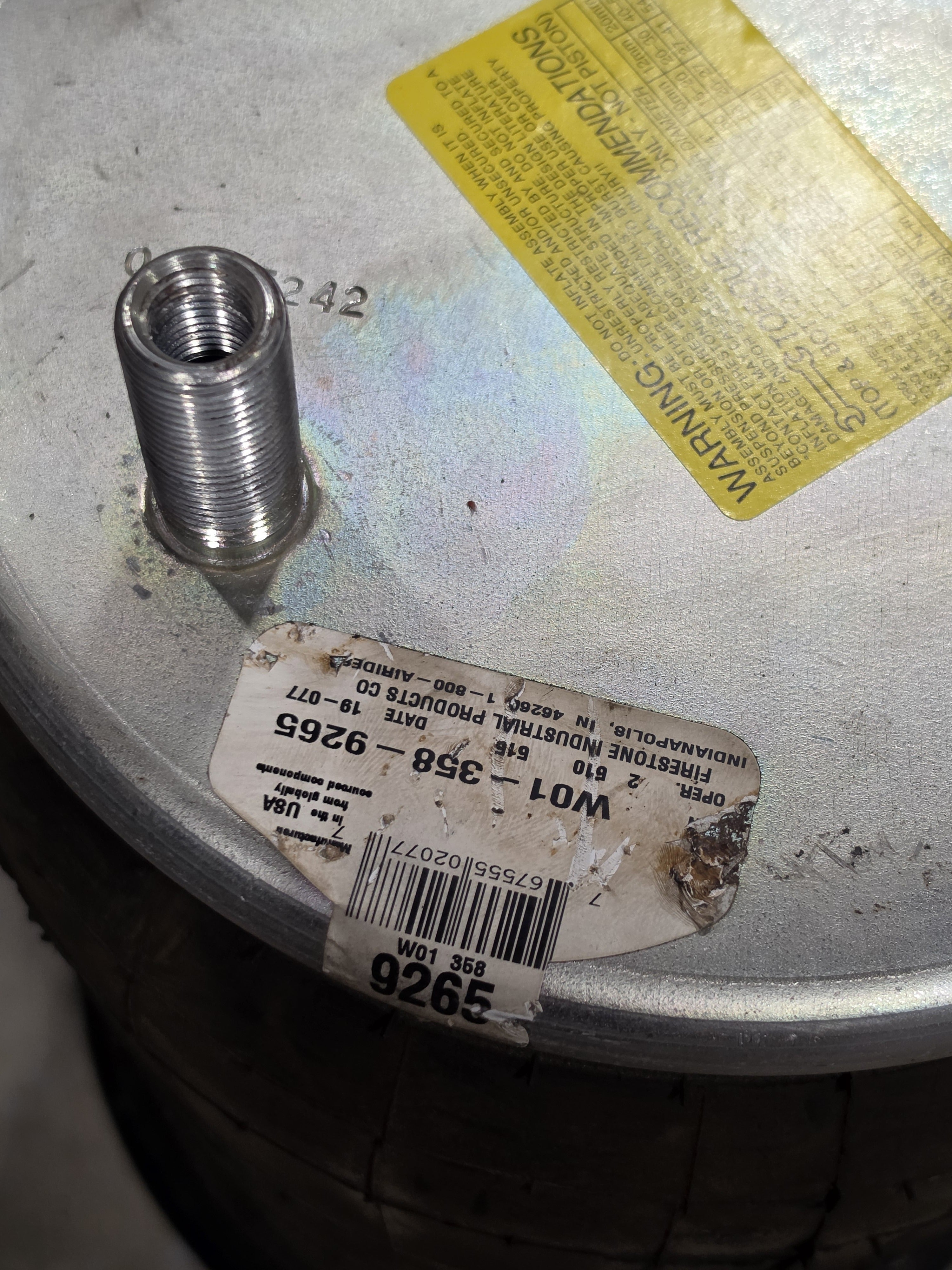 Firestone W01-358-9265 Air Spring Suspension Bag Commercial Truck Trailer