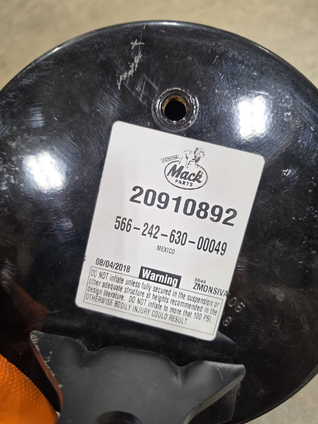 Genuine Mack 20910892 Truck Suspension Air Spring Air Bag Bellows Heavy Duty