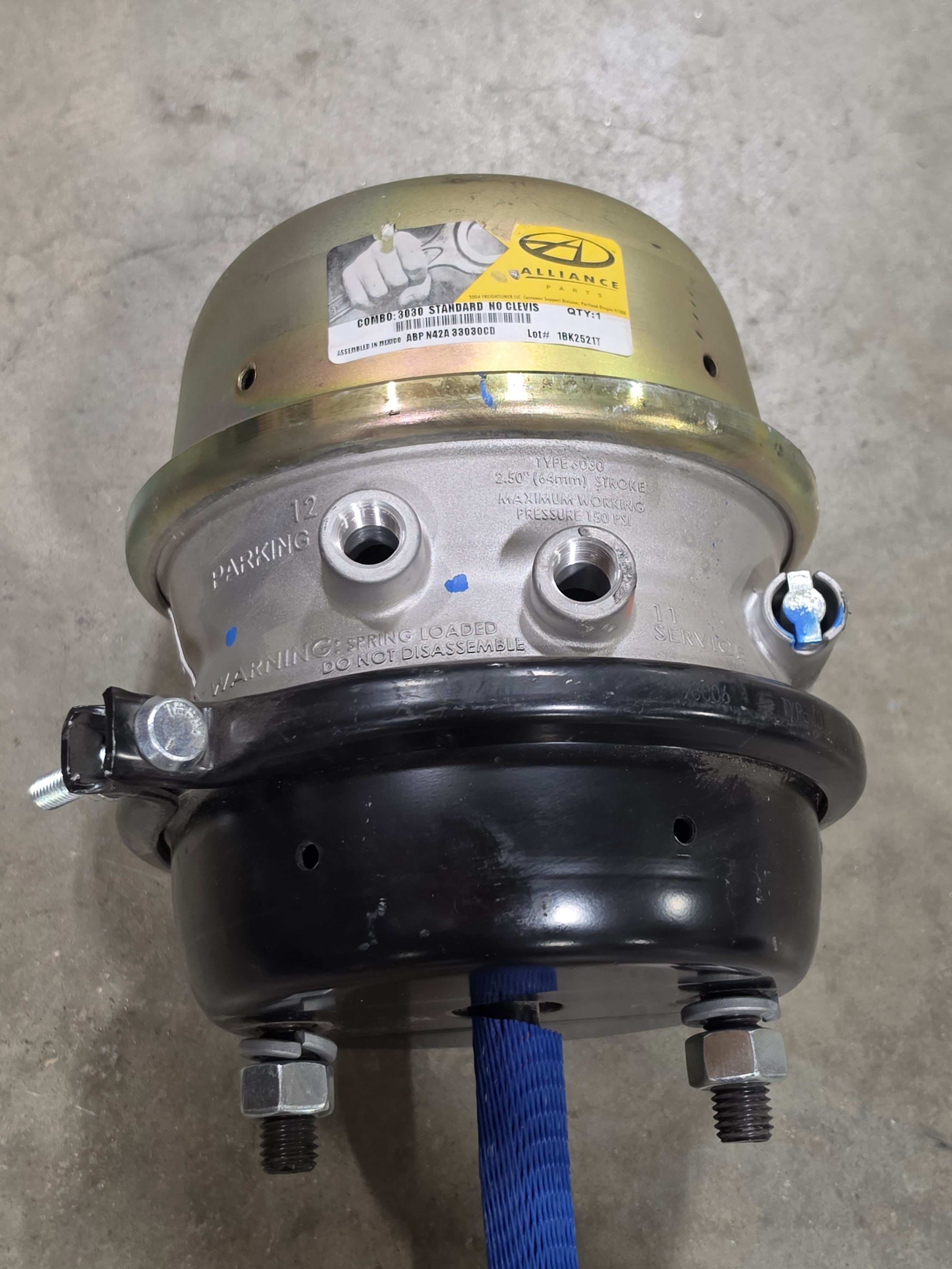 Alliance Parts ABP N42A 33030CD 3030 Spring Brake Chamber 2.5" Stroke No Clevis
