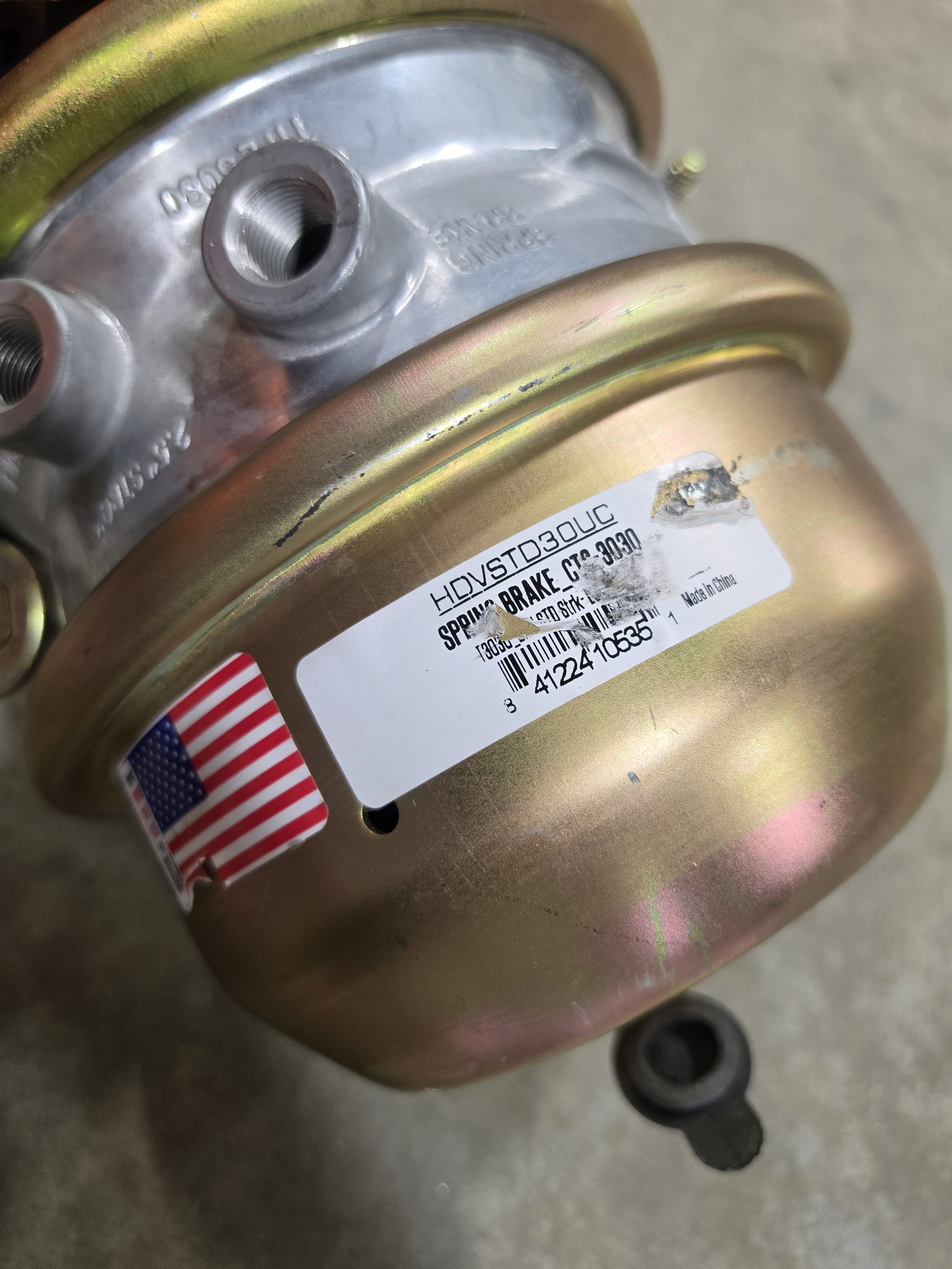 HD Value 3030 Spring Brake Chamber Actuator HDVSTD30UC CTS-3030 2.5" Stroke