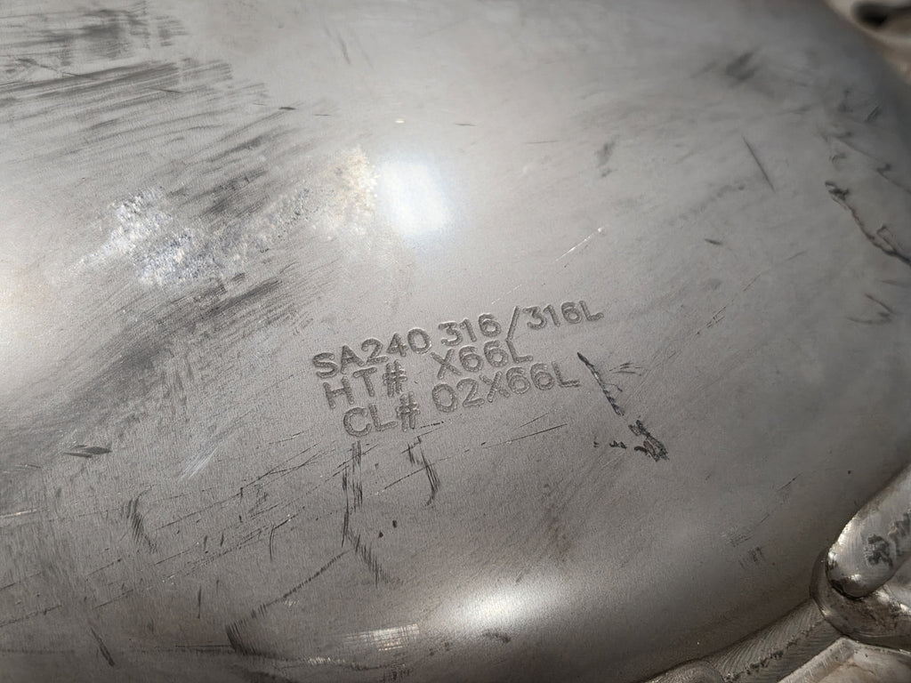 SA240 316/316L Stainless Steel Domed Tank Manway Lid Cover Assembly  20"