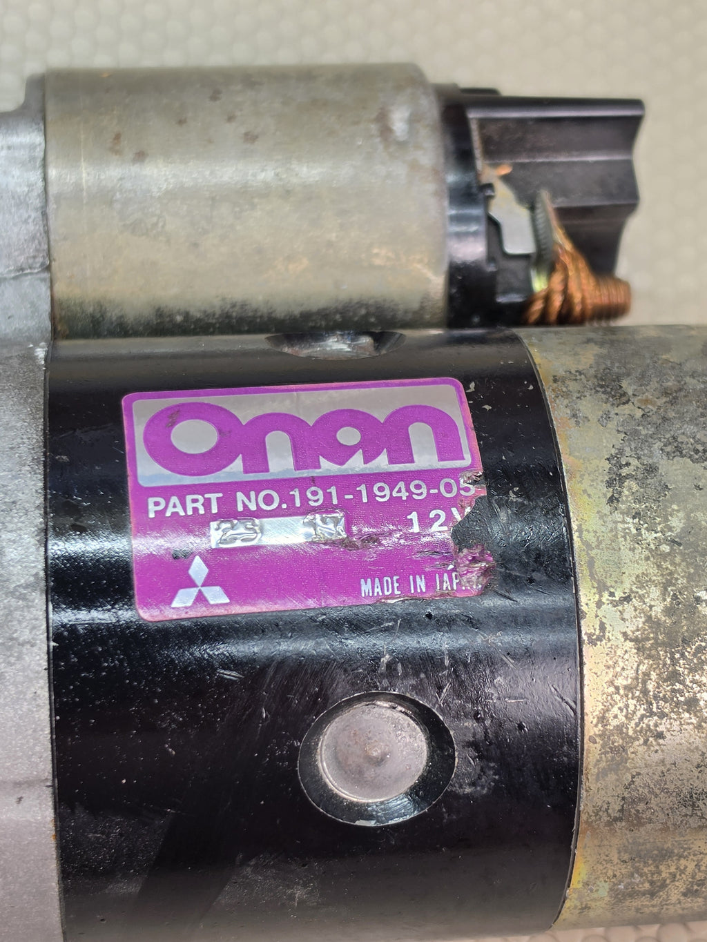 Onan 191-1949-05 Starter Motor 12V Generator Marine Engine Made in Japan