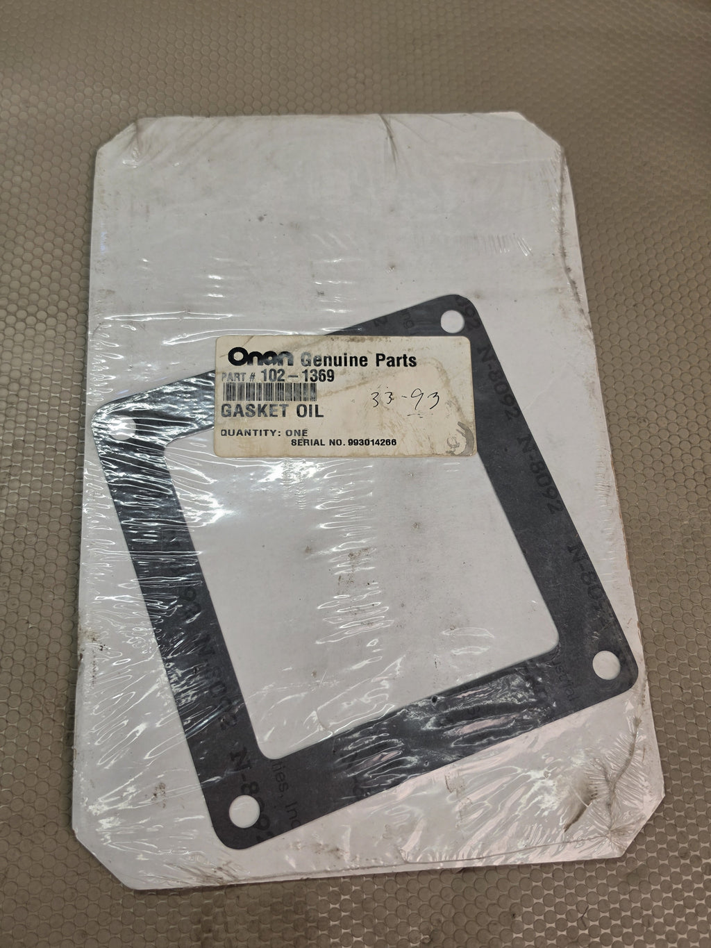 Onan 102-1369 Oil Base Gasket CCK CCKA CCKB Engine Generator NOS