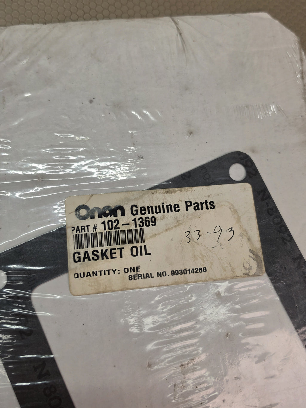 Onan 102-1369 Oil Base Gasket CCK CCKA CCKB Engine Generator NOS