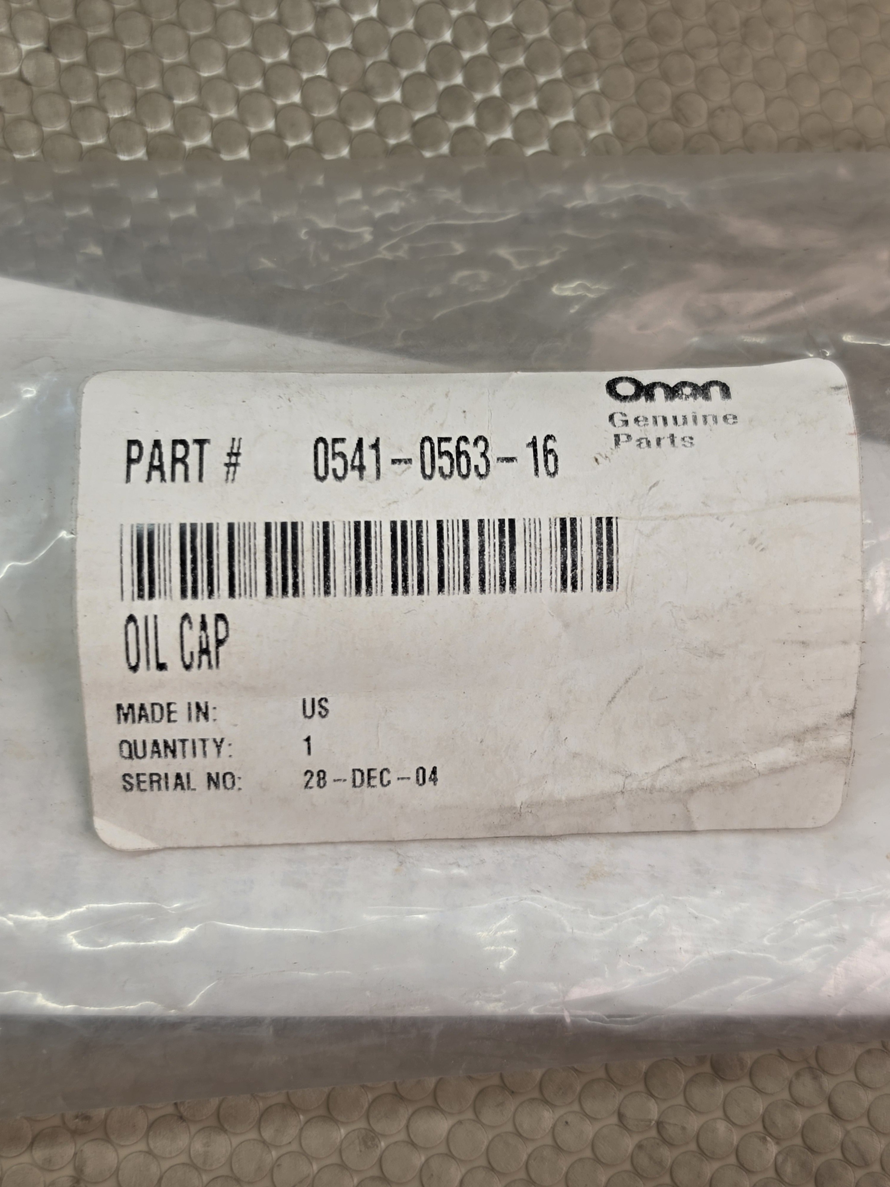 Onan 0541-0563-16 Genuine OEM Oil Cap with Dipstick