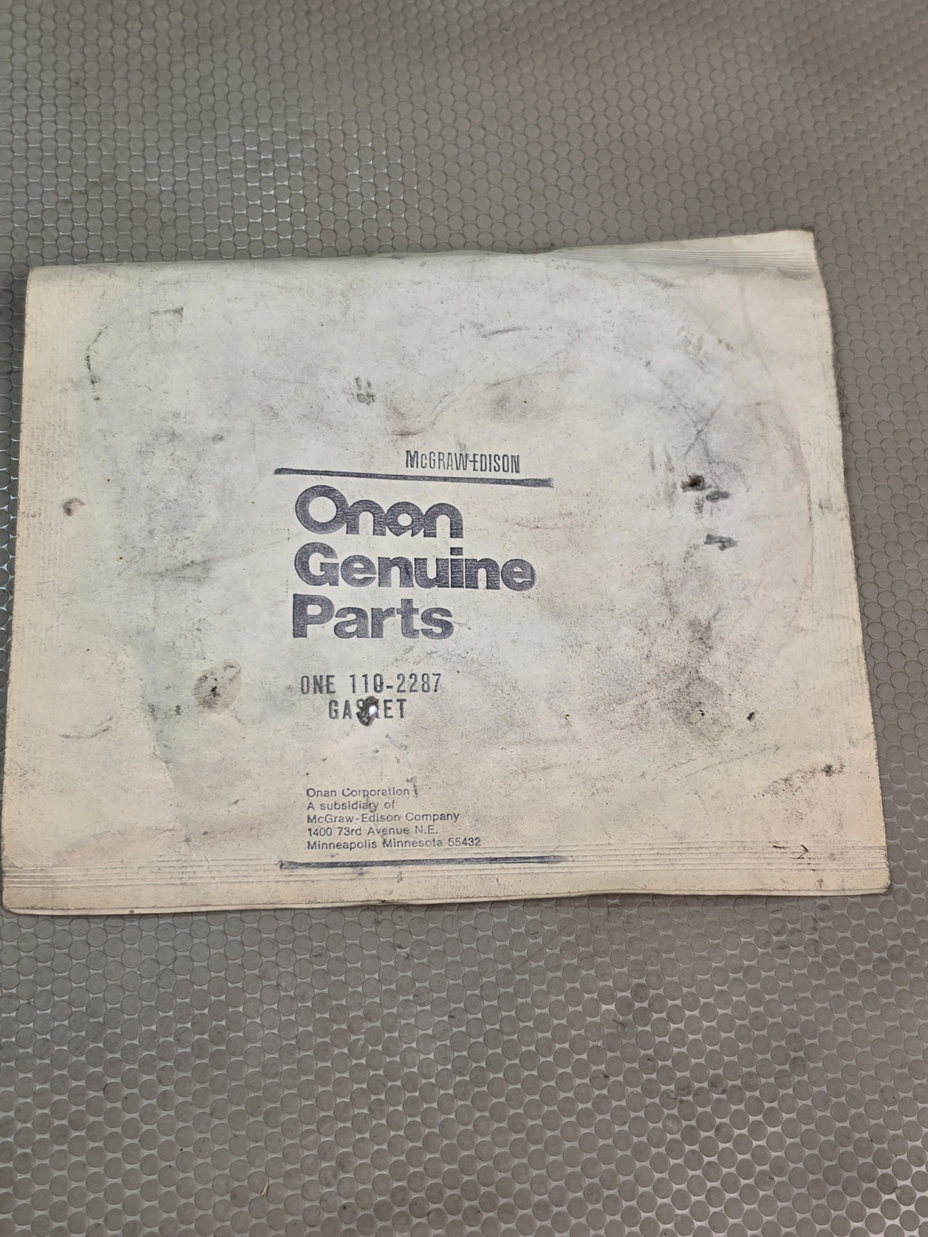 Onan 110-2287 Head Gasket Genuine OEM NOS Generator Engine Part