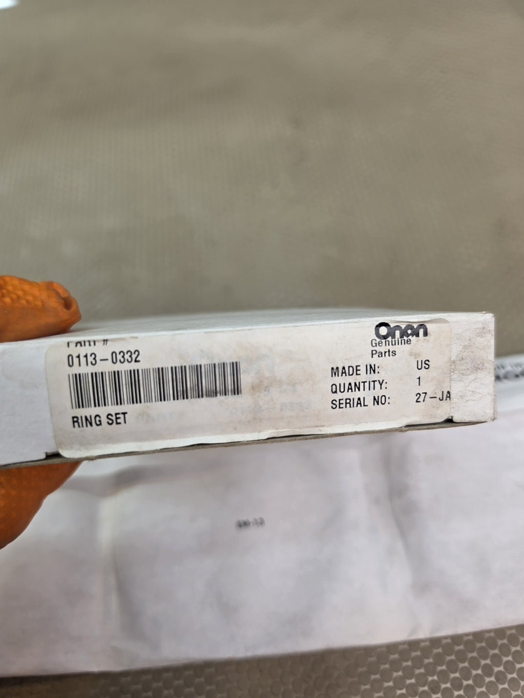 Onan 0113-0332 Genuine Piston Ring Set New Engine Generator Part