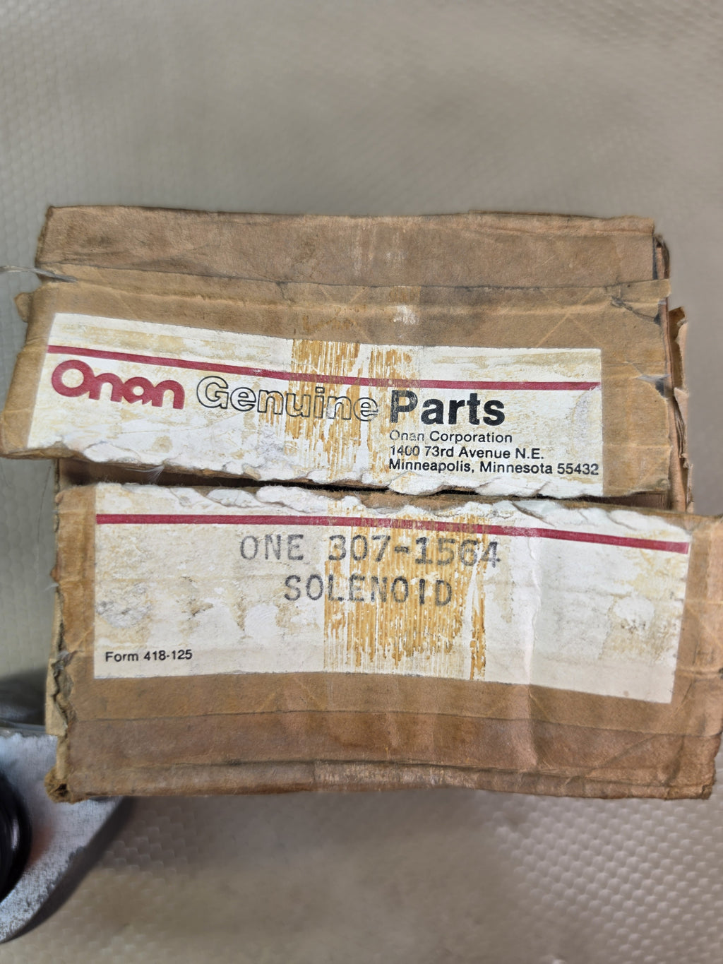 Onan 307-1564 Solenoid Generator Engine NOS New Genuine Part