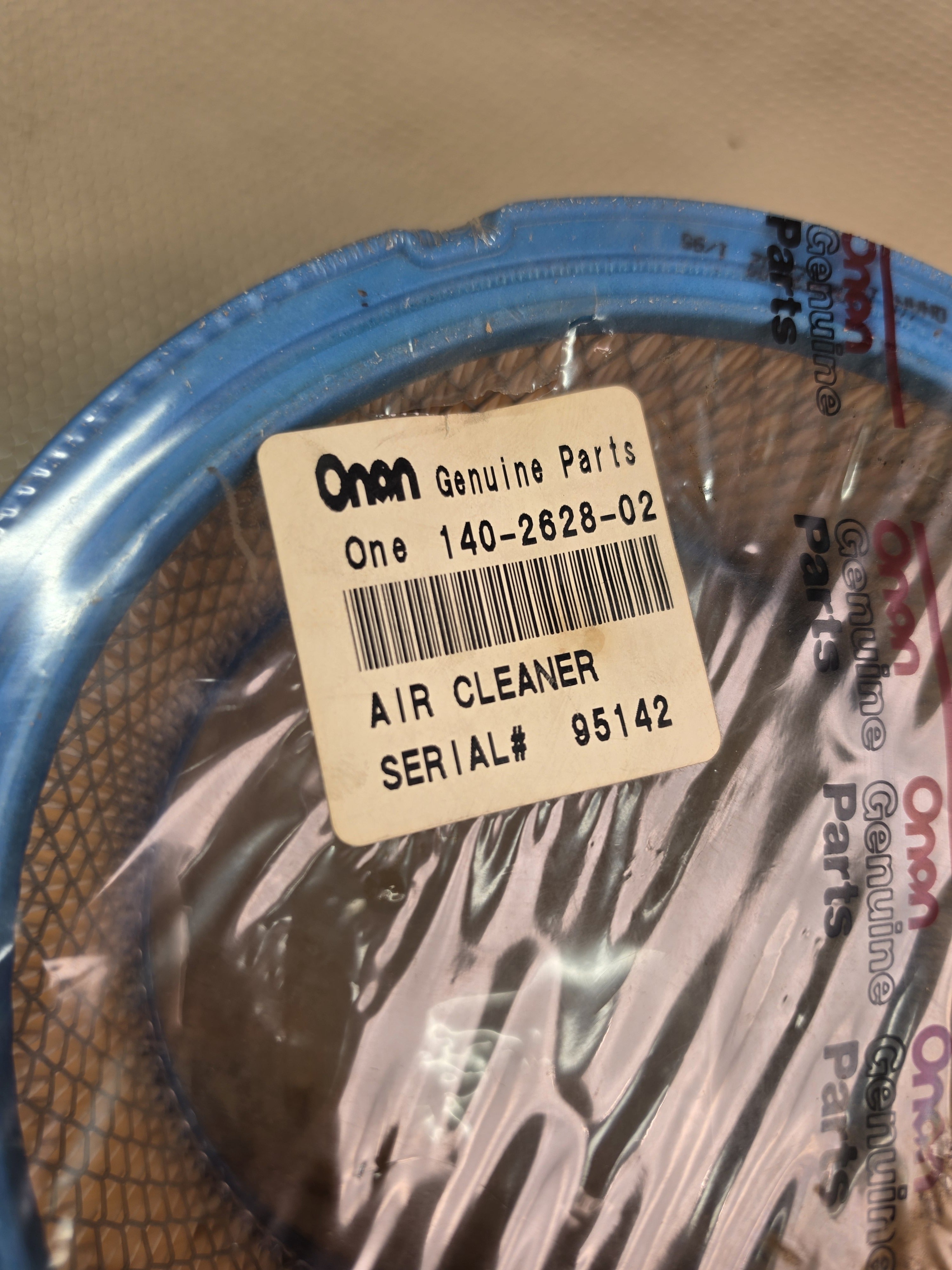 Onan 140-2628-02 Genuine Air Filter Cleaner Generator Engine New Sealed