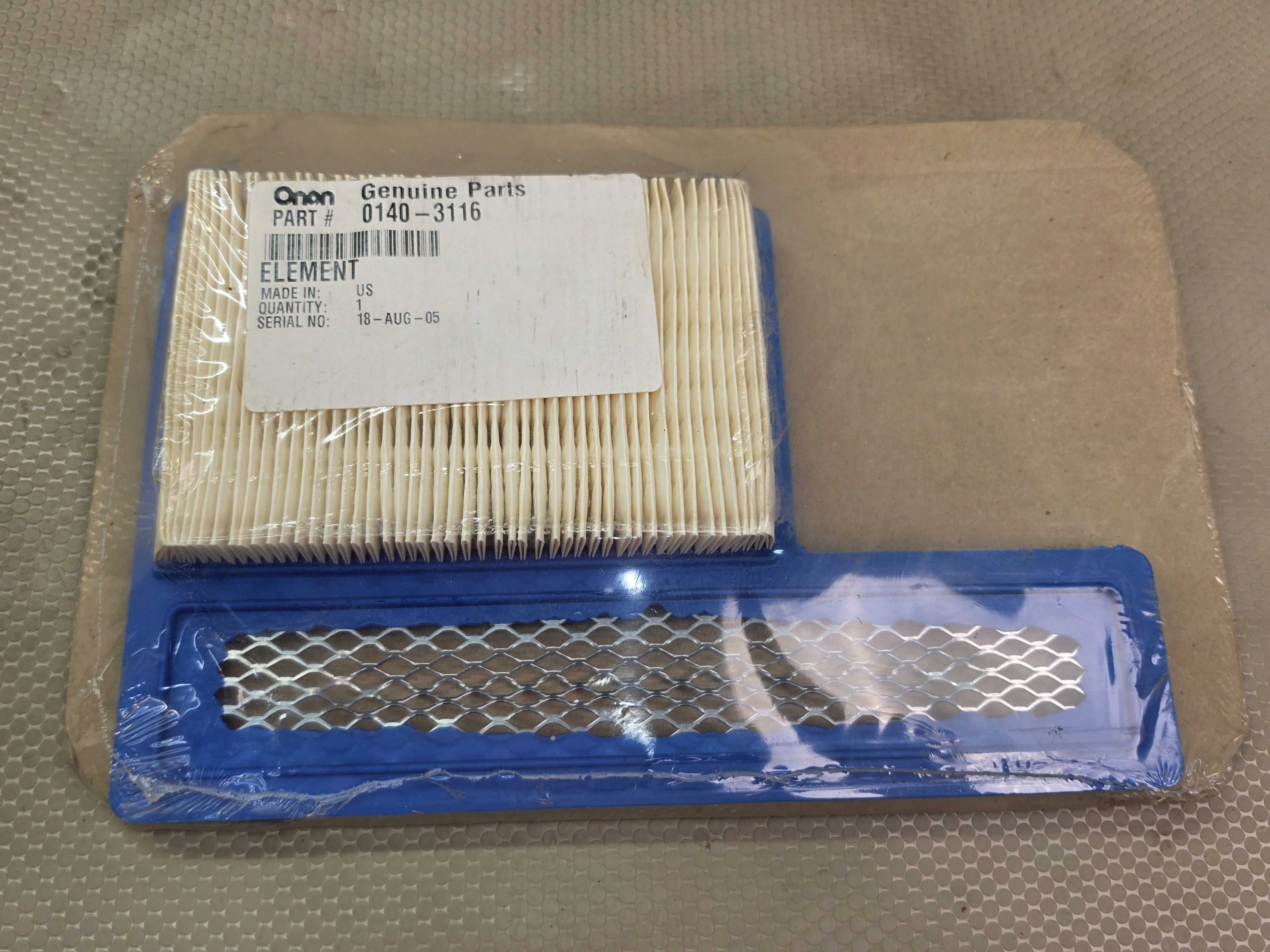 Onan 0140-3116 RV Generator Air Filter Element Genuine Cummins Part