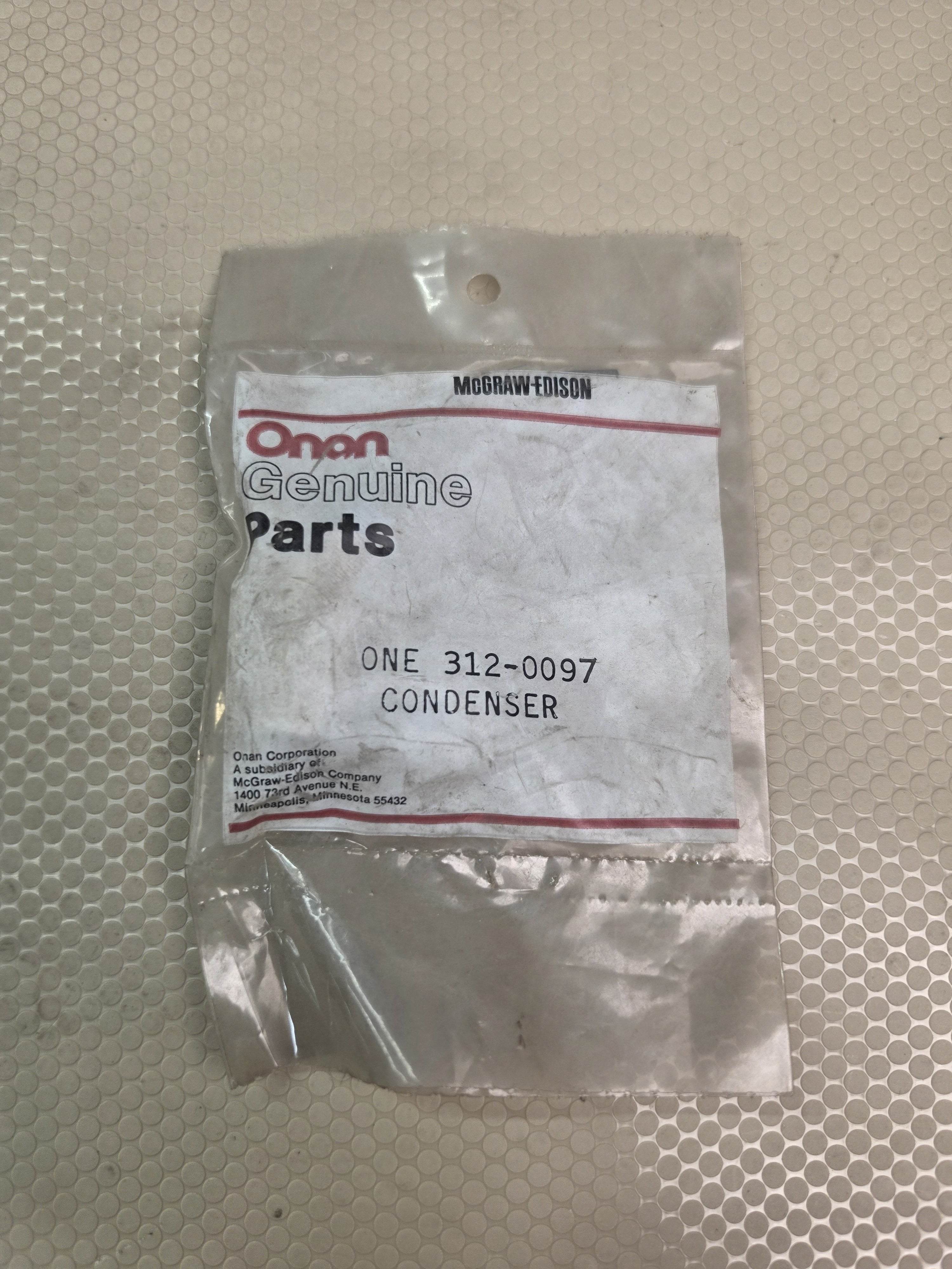 Onan 312-0097 Ignition Condenser Generator Engine Genuine Parts NOS