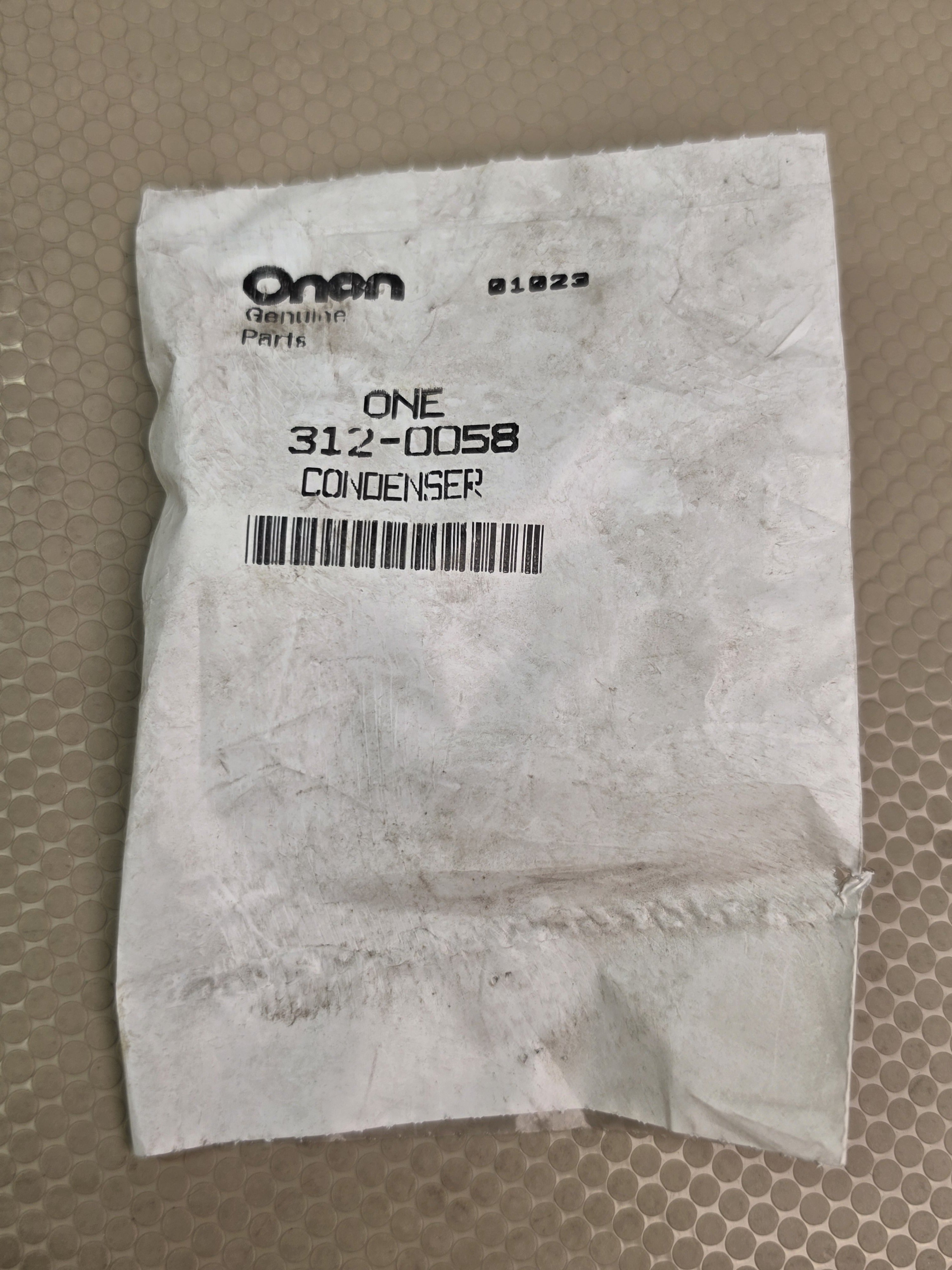 Onan 312-0058 Condenser Capacitor .1 MFD 300AC 400DC Generator Engine Part