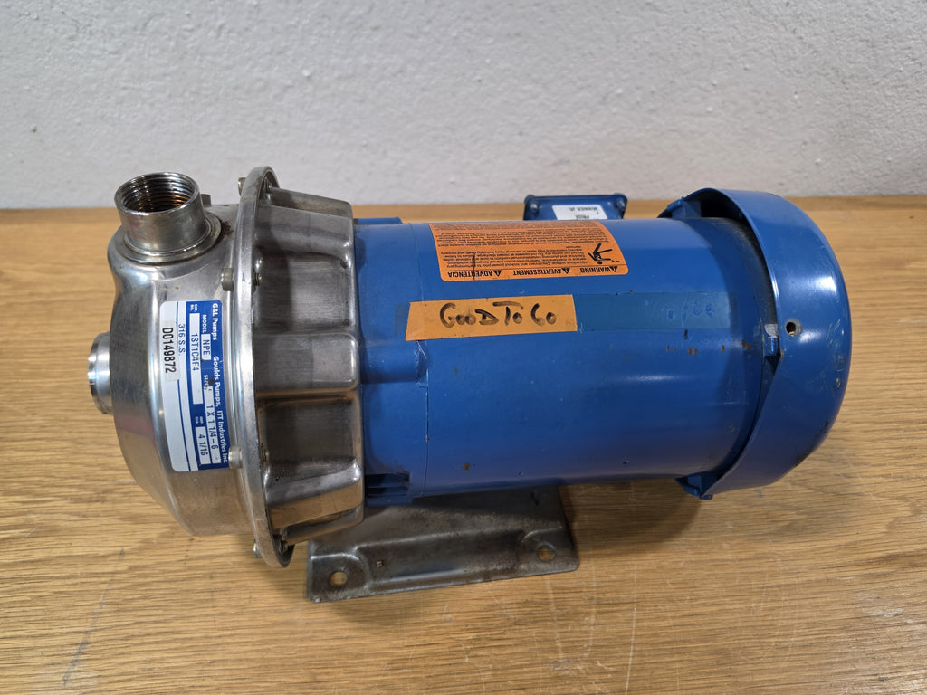 Goulds 1ST1C4F4 NPE Centrifugal Pump 1/2 HP 316 SS Franklin Electric Motor *TESTED*