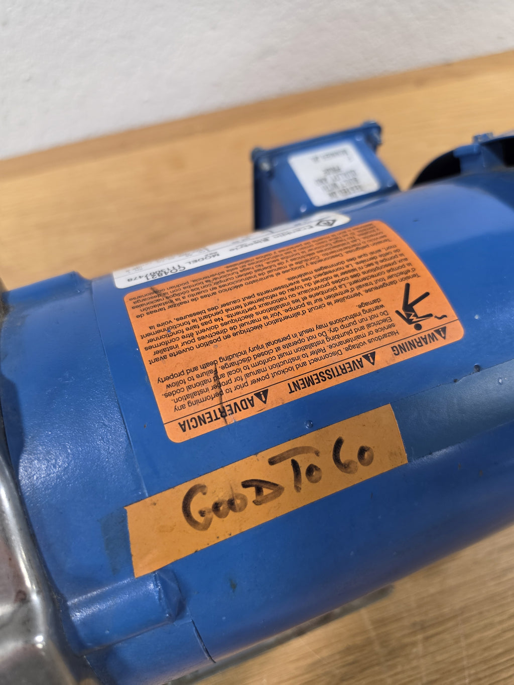 Goulds 1ST1C4F4 NPE Centrifugal Pump 1/2 HP 316 SS Franklin Electric Motor *TESTED*