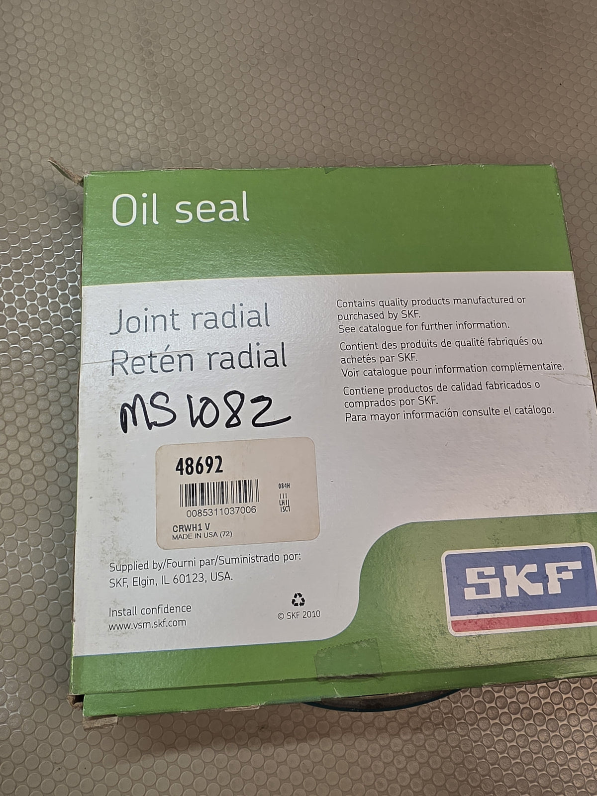 SKF 48692 CRWH1 V Radial Shaft Oil Seal 4.875 x 6.001 x .500