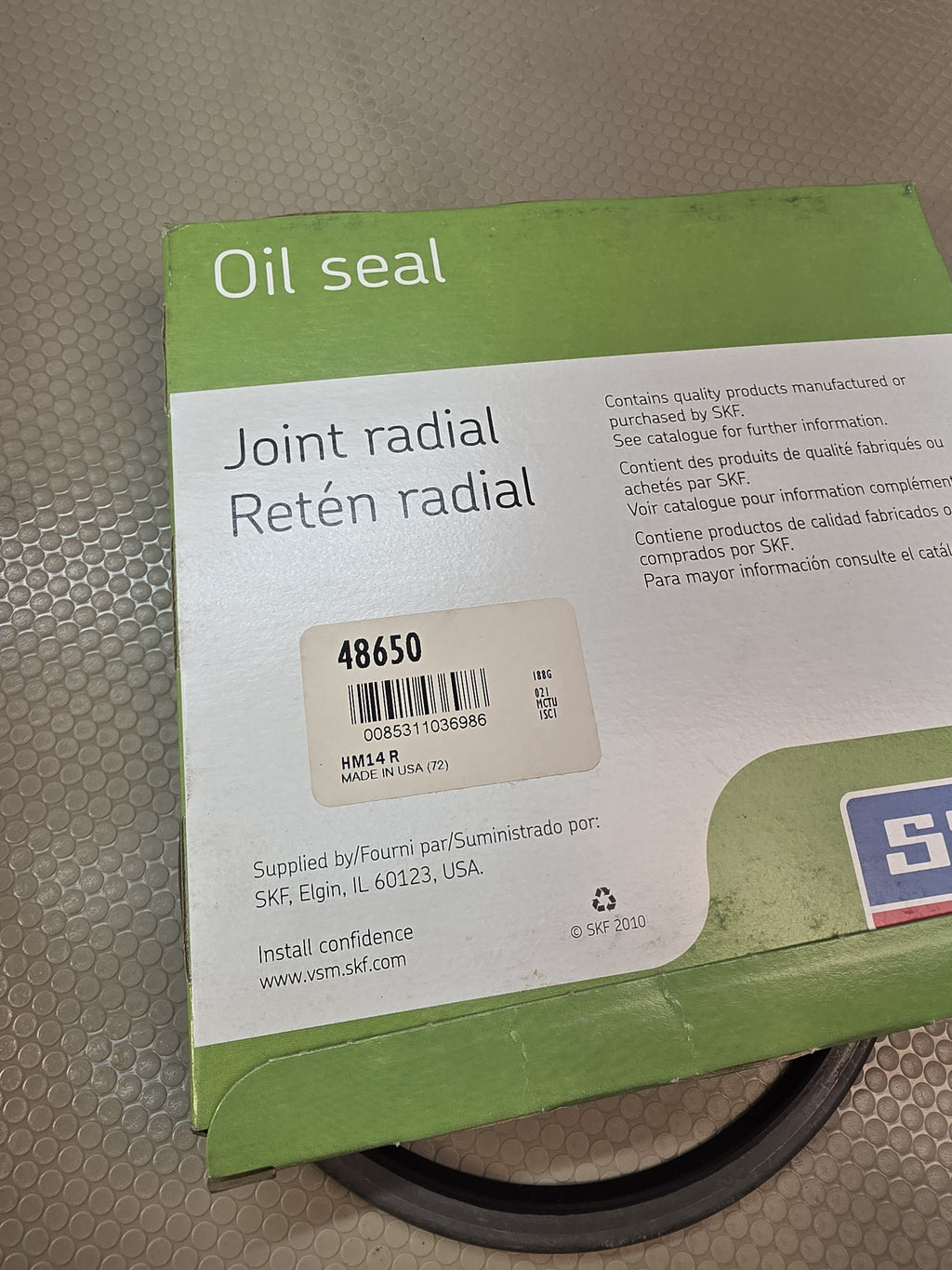 SKF 48650 HM14R Radial Shaft Oil Seal 4.875 x 5.501 x .250 NBR