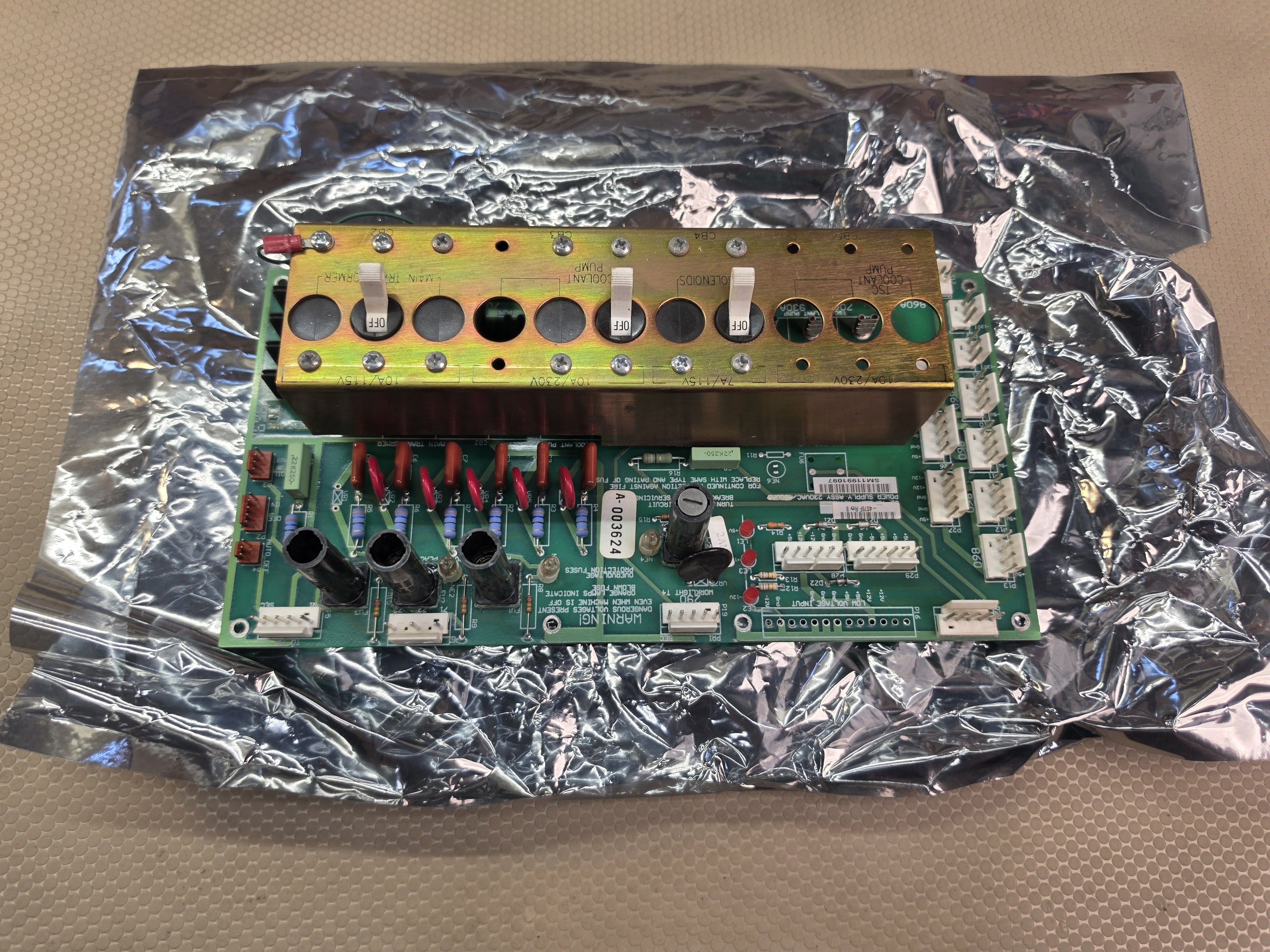 HAAS 32-4075F Power Supply Breaker Control Board 230VAC CNC *TESTED*