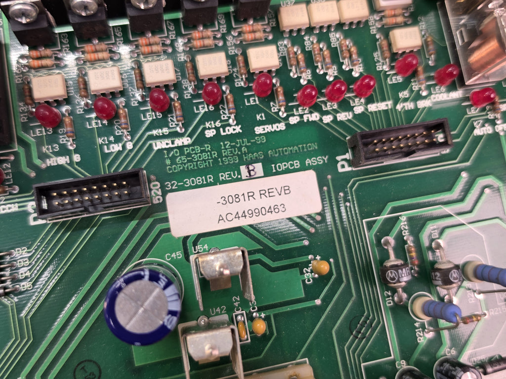 Haas Automation 32-3081R Rev B I/O PCB Input Output Control Board IOPCB *TESTED*