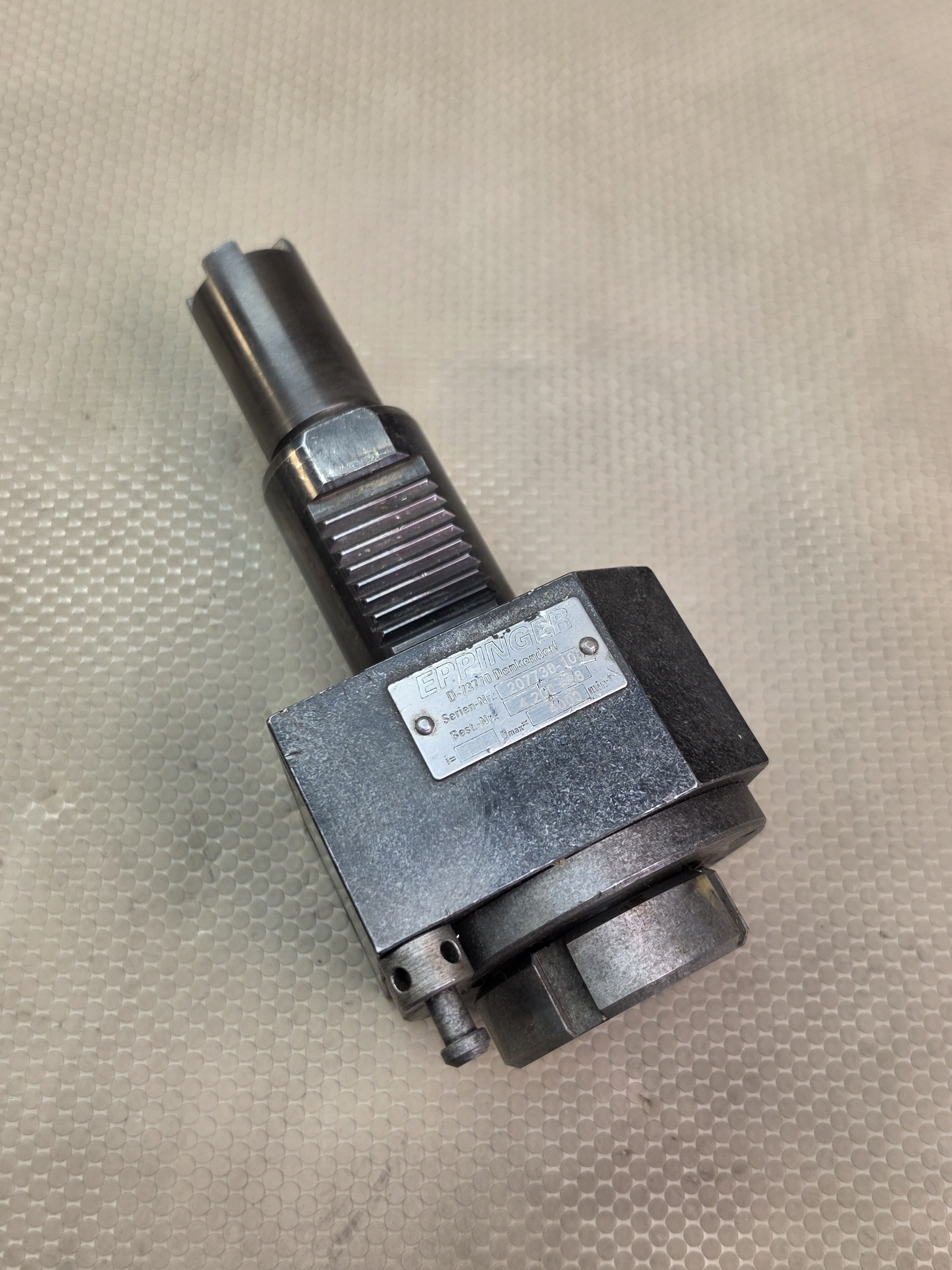 Eppinger 4.200.498 VDI Axial Driven Live Tool Holder 4000 RPM 1:1 Ratio CNC Lathe