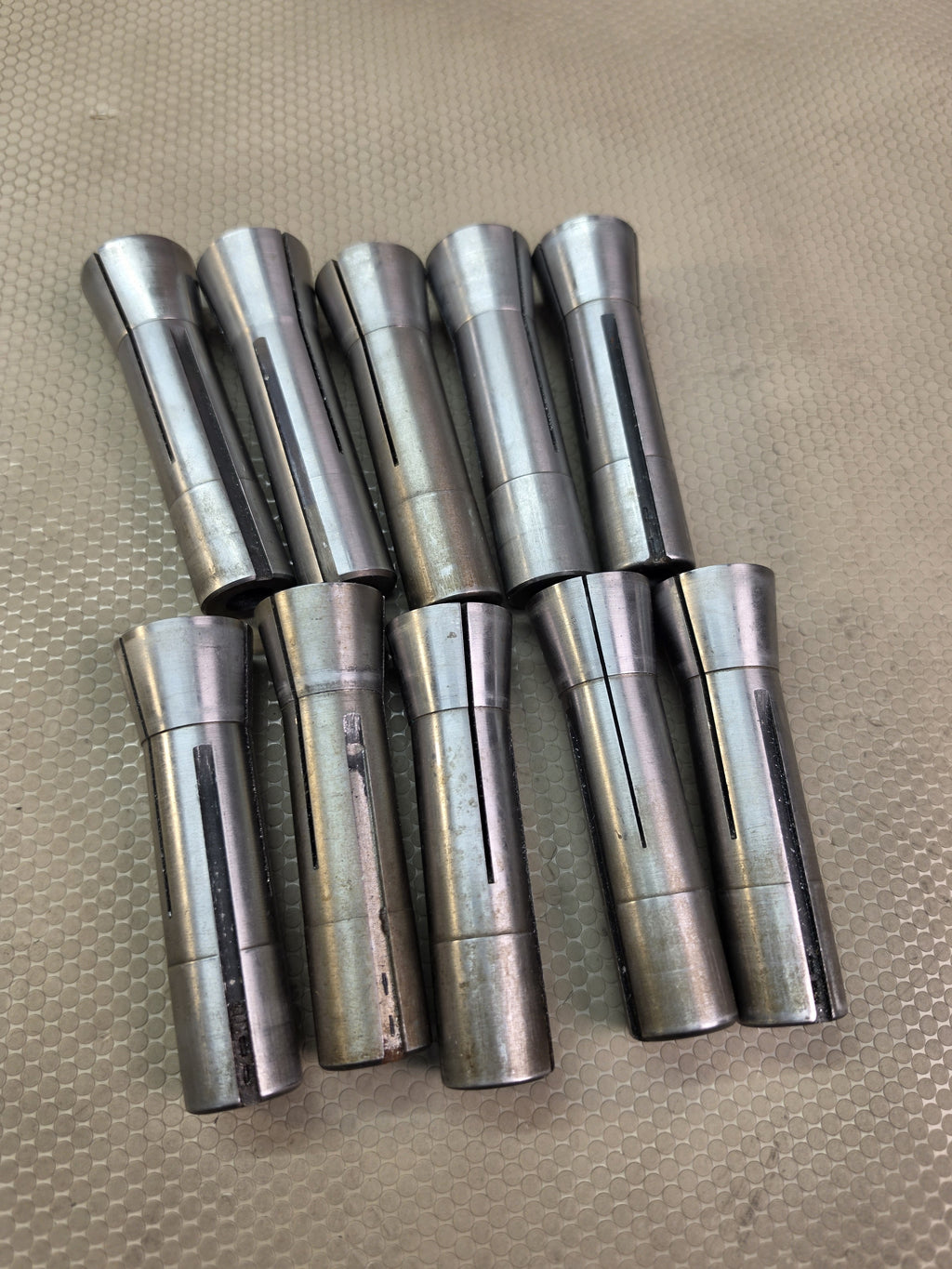 Lot of 10 R8 Collets Mixed Royal Lyndex 1/8-3/4" Mill Tooling Royal Lyndex & Other