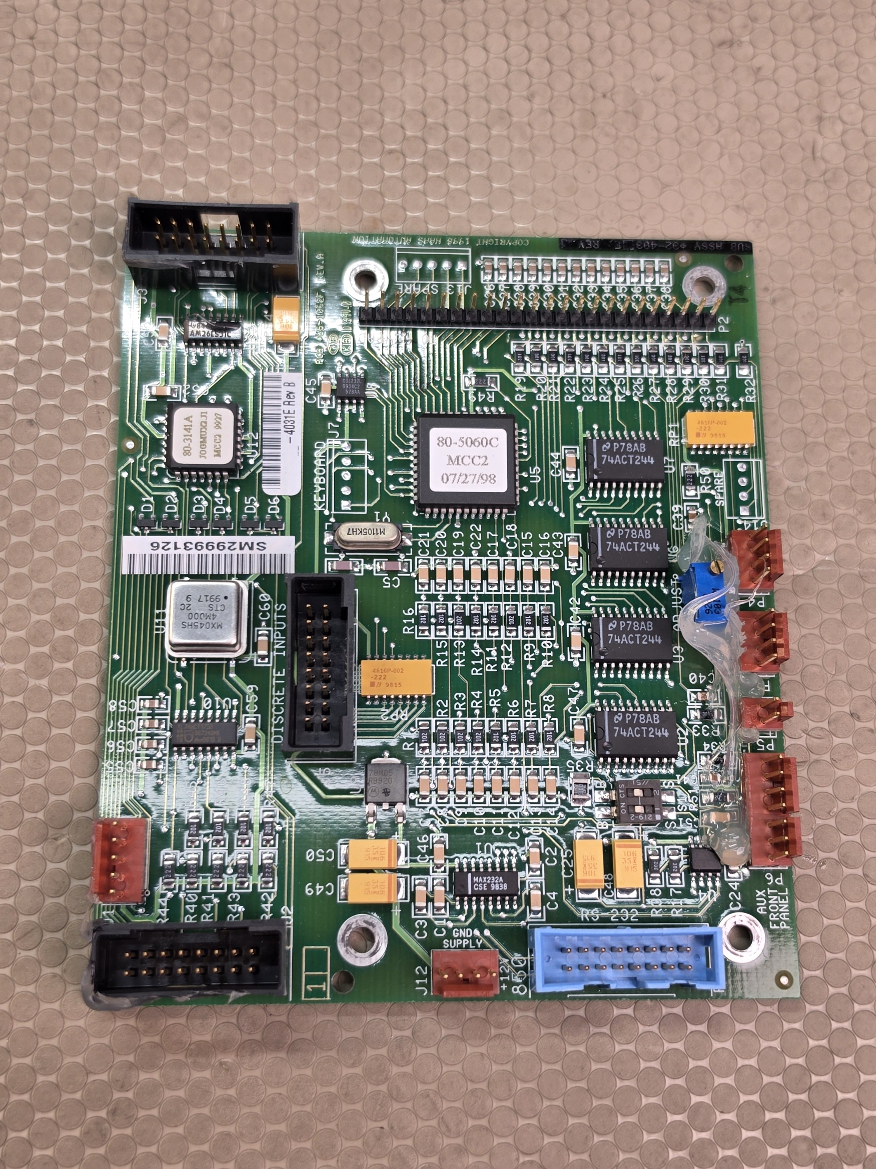 Haas 4031E Rev B Keyboard Interface PCB Board 65-1062F Rev A CNC