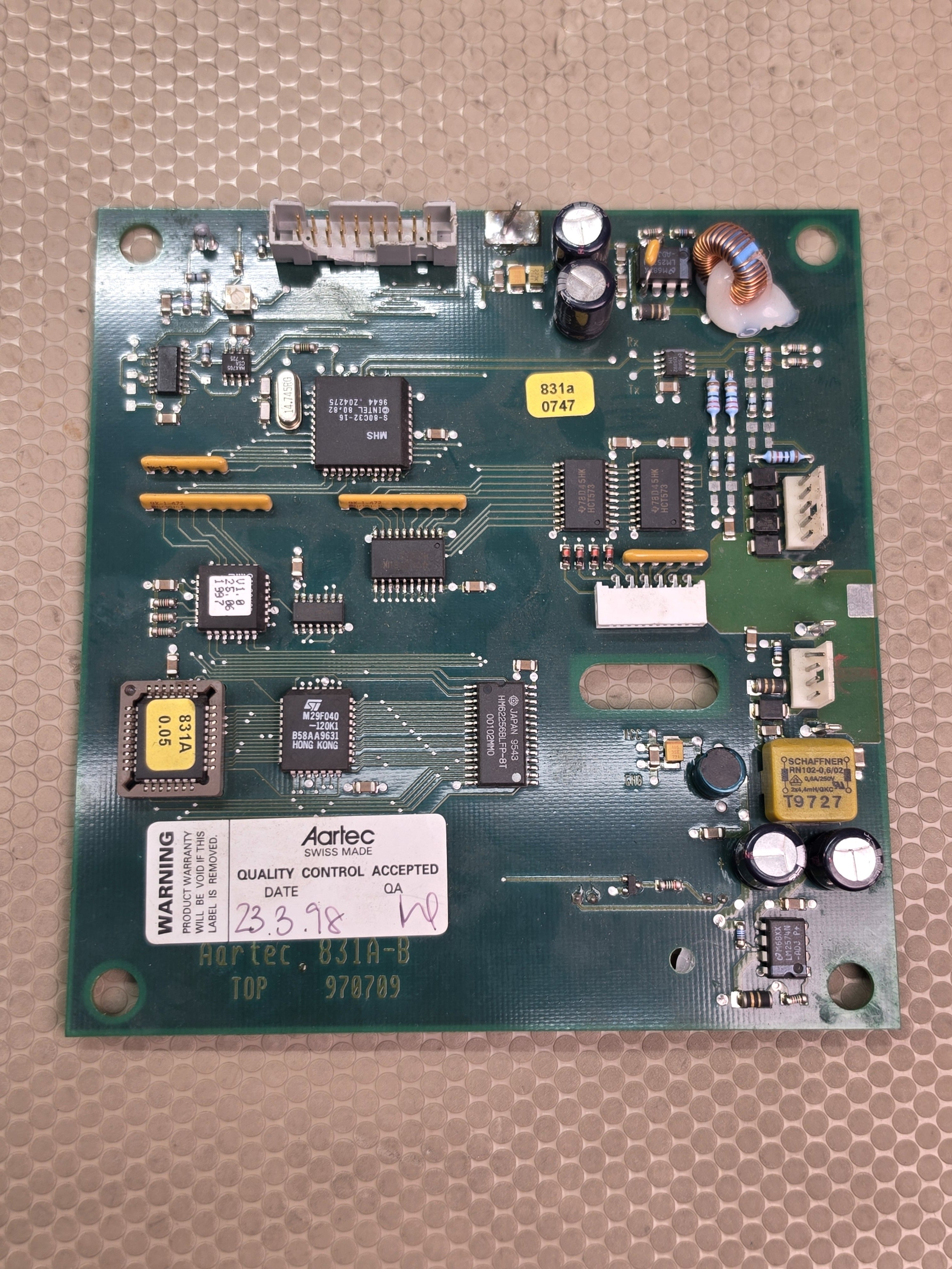 Aartec 831A-B 970709 Industrial PCB Circuit Board Controller Swiss Made