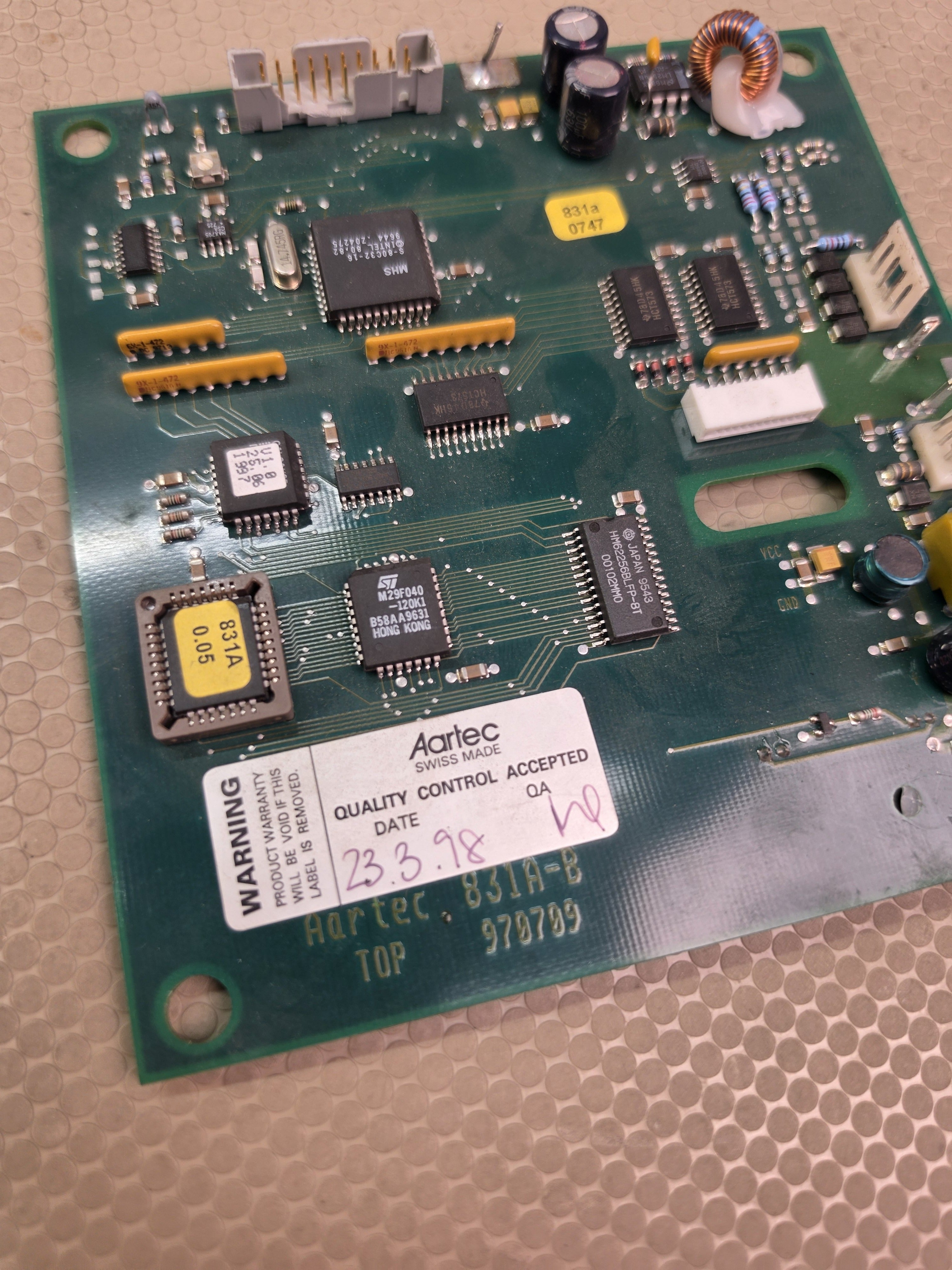 Aartec 831A-B 970709 Industrial PCB Circuit Board Controller Swiss Made