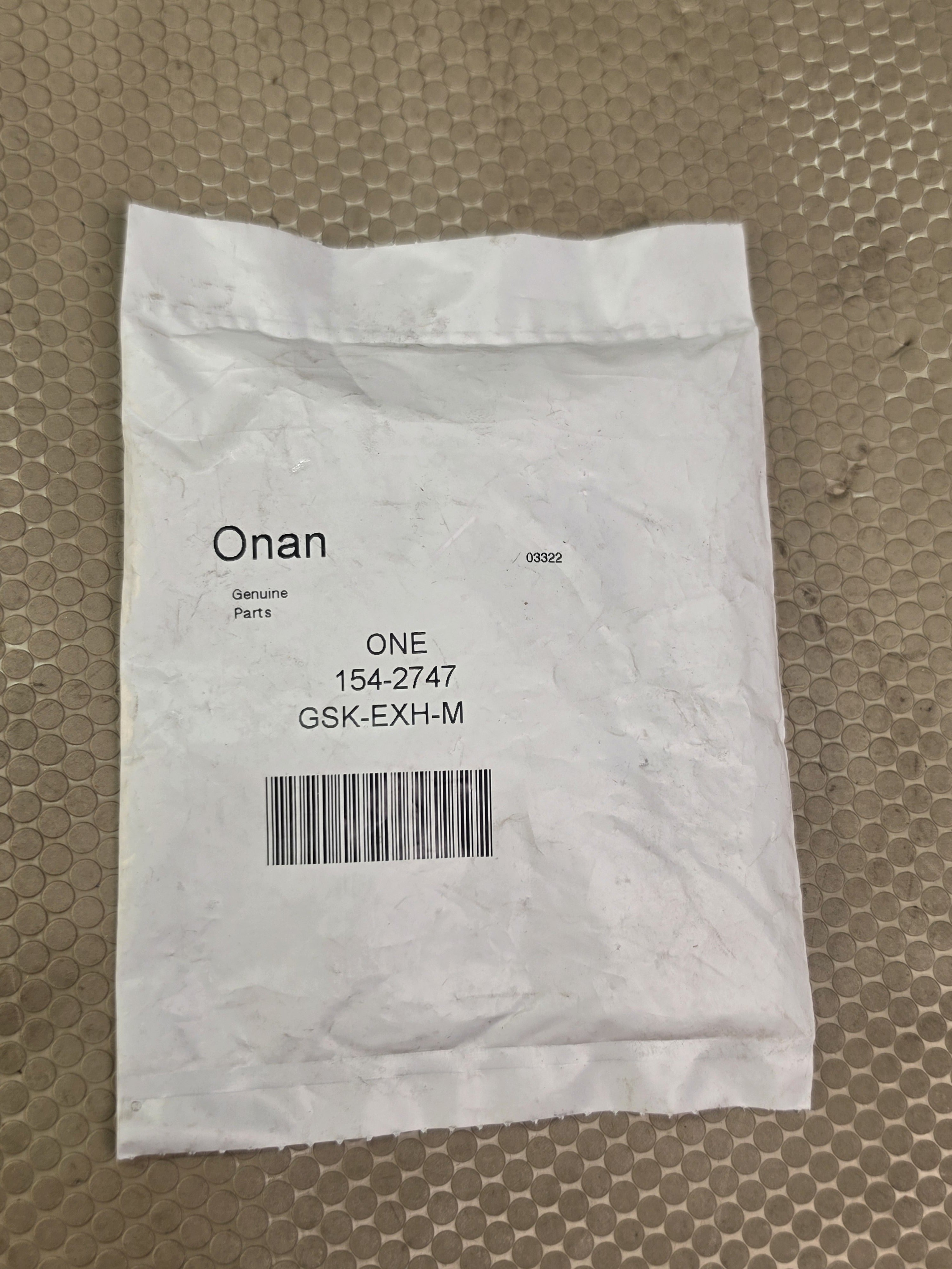 Onan 154-2747 Exhaust Manifold Gasket Generator Engine Part Genuine