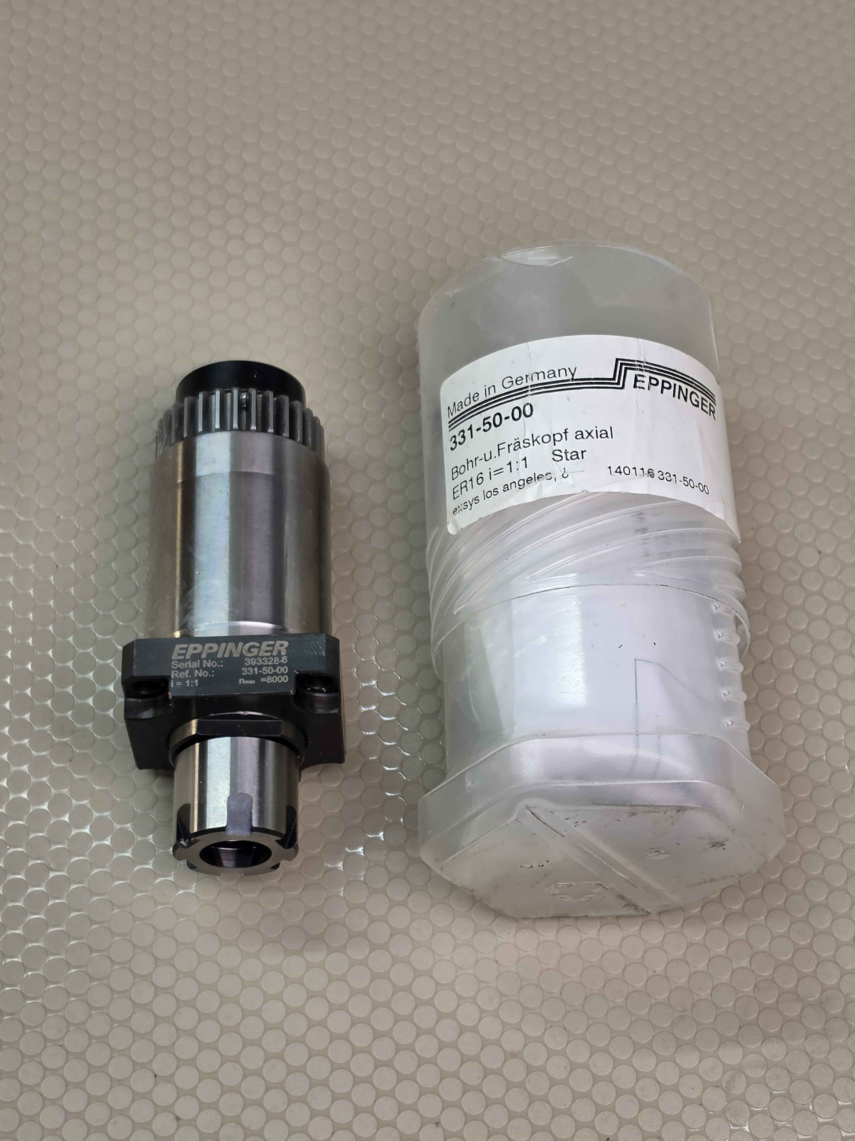 Eppinger Star 331-50-00 Axial Live Tool Holder Drilling Milling Head ER16 1:1 New