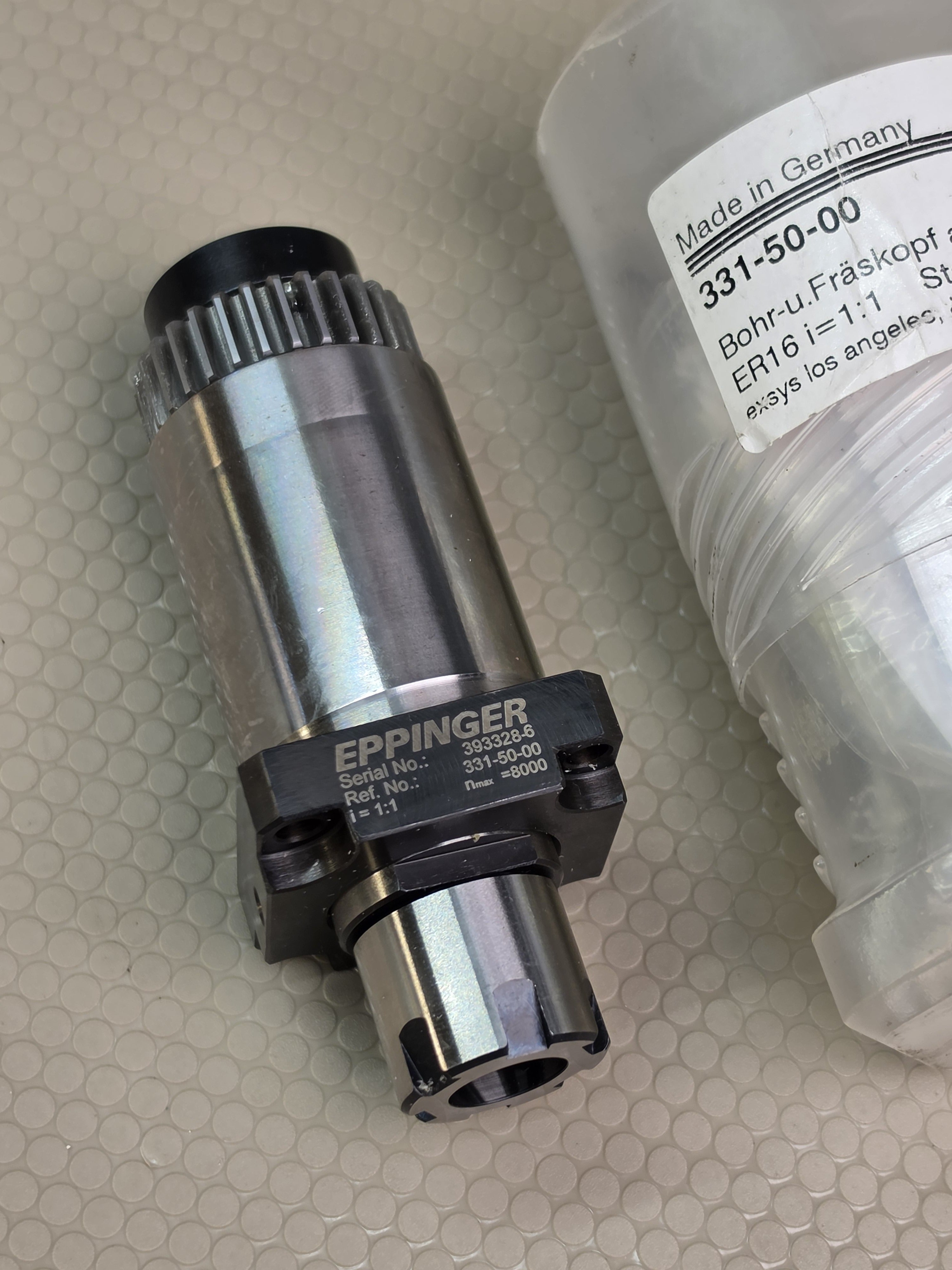 Eppinger Star 331-50-00 Axial Live Tool Holder Drilling Milling Head ER16 1:1 New