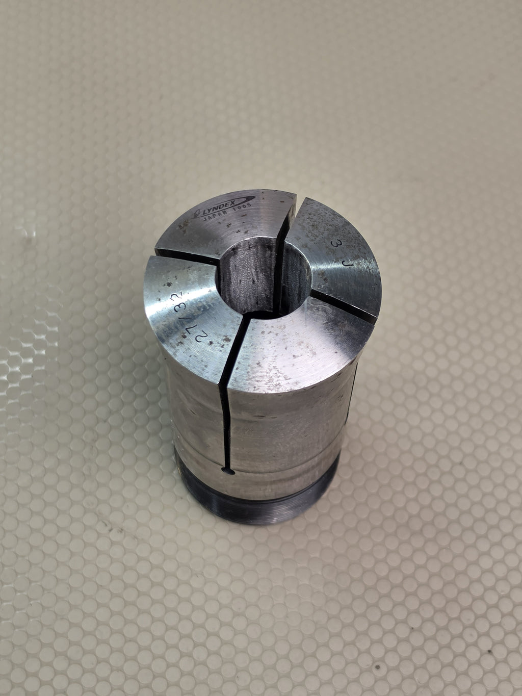 Lyndex 27/32 3J E25-042 21/32" Straight Shank Machine Tool Collet Milling Lathe