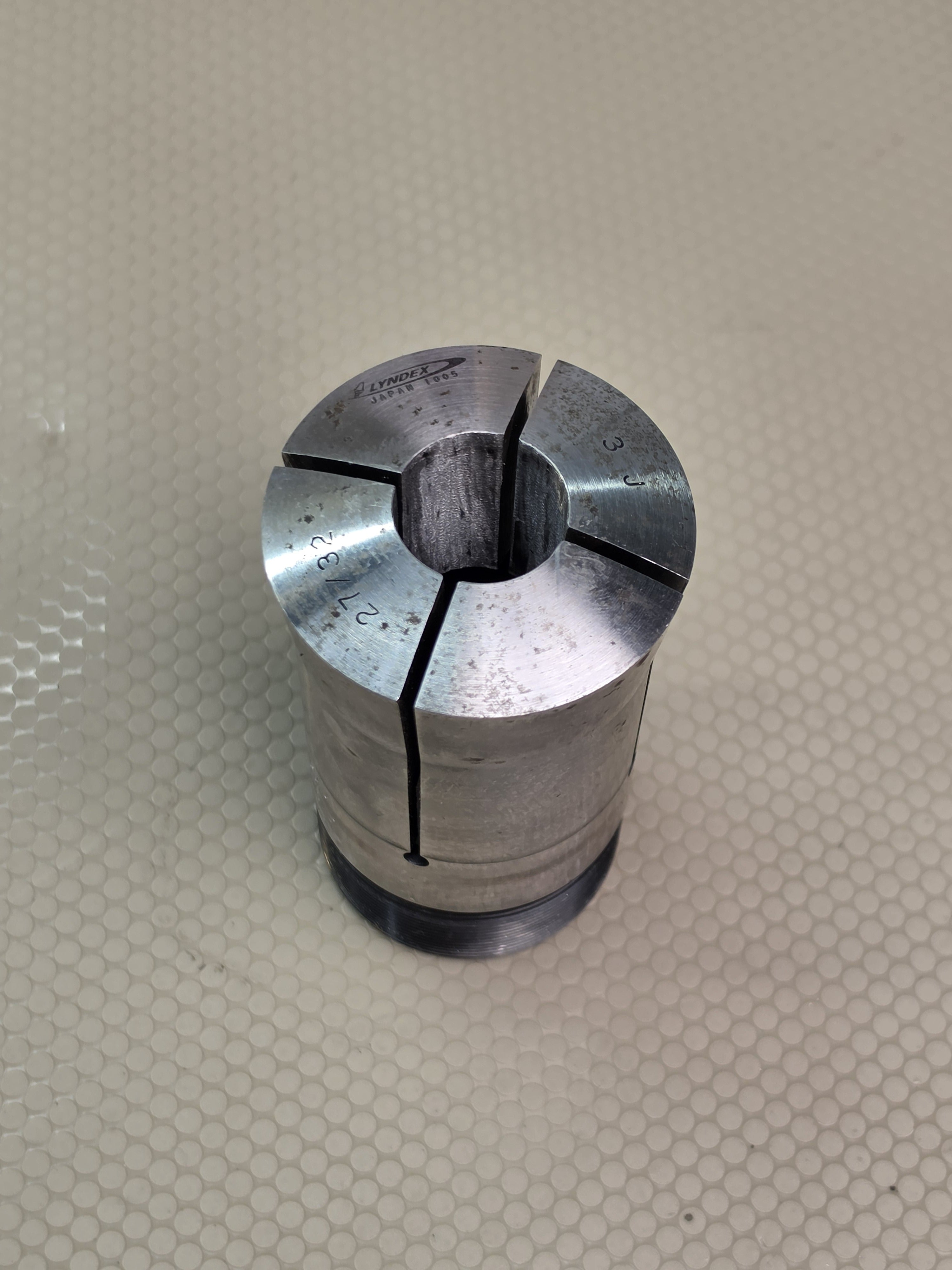 Lyndex 27/32 3J E25-042 21/32" Straight Shank Machine Tool Collet Milling Lathe