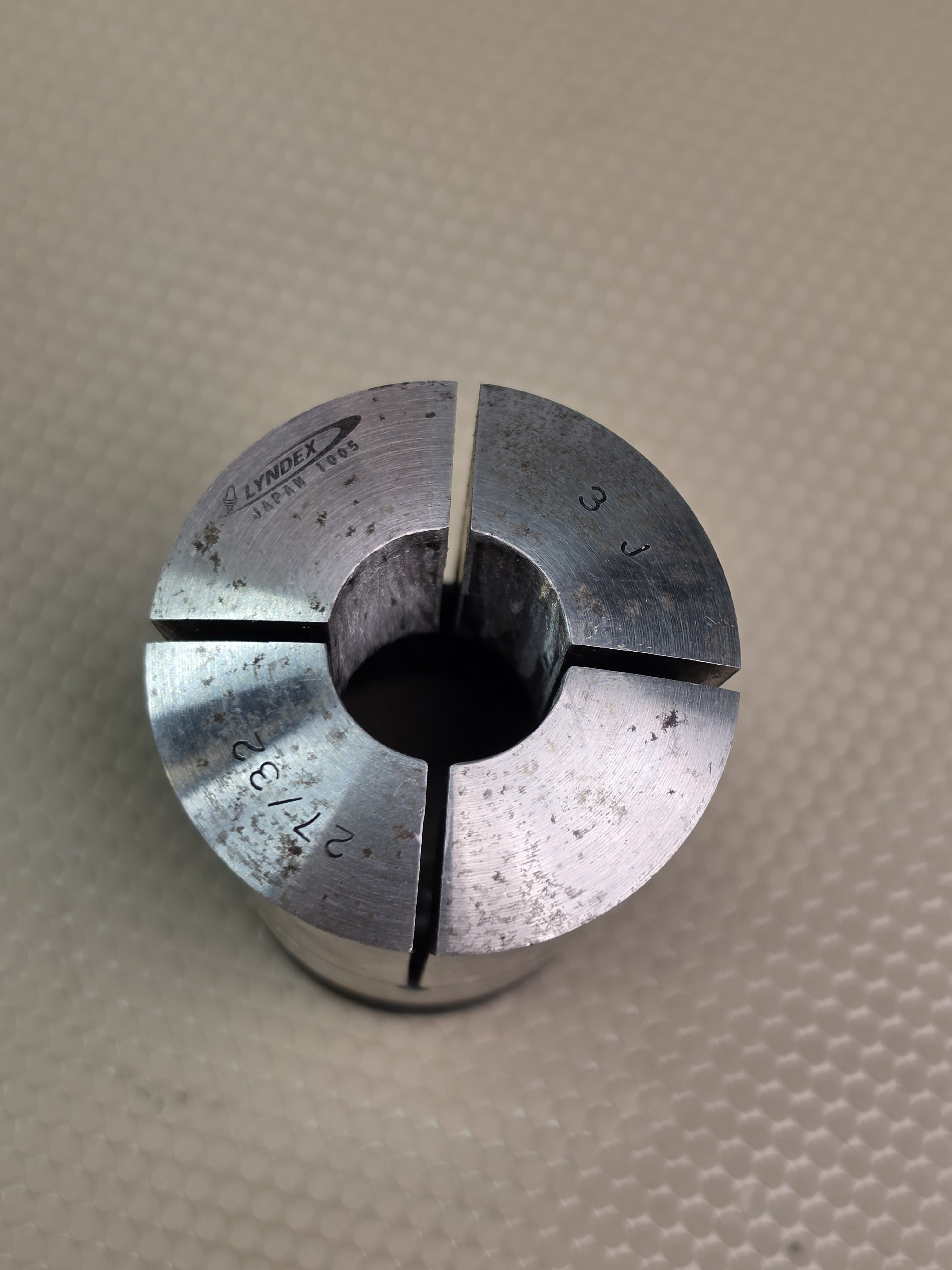 Lyndex 27/32 3J E25-042 21/32" Straight Shank Machine Tool Collet Milling Lathe