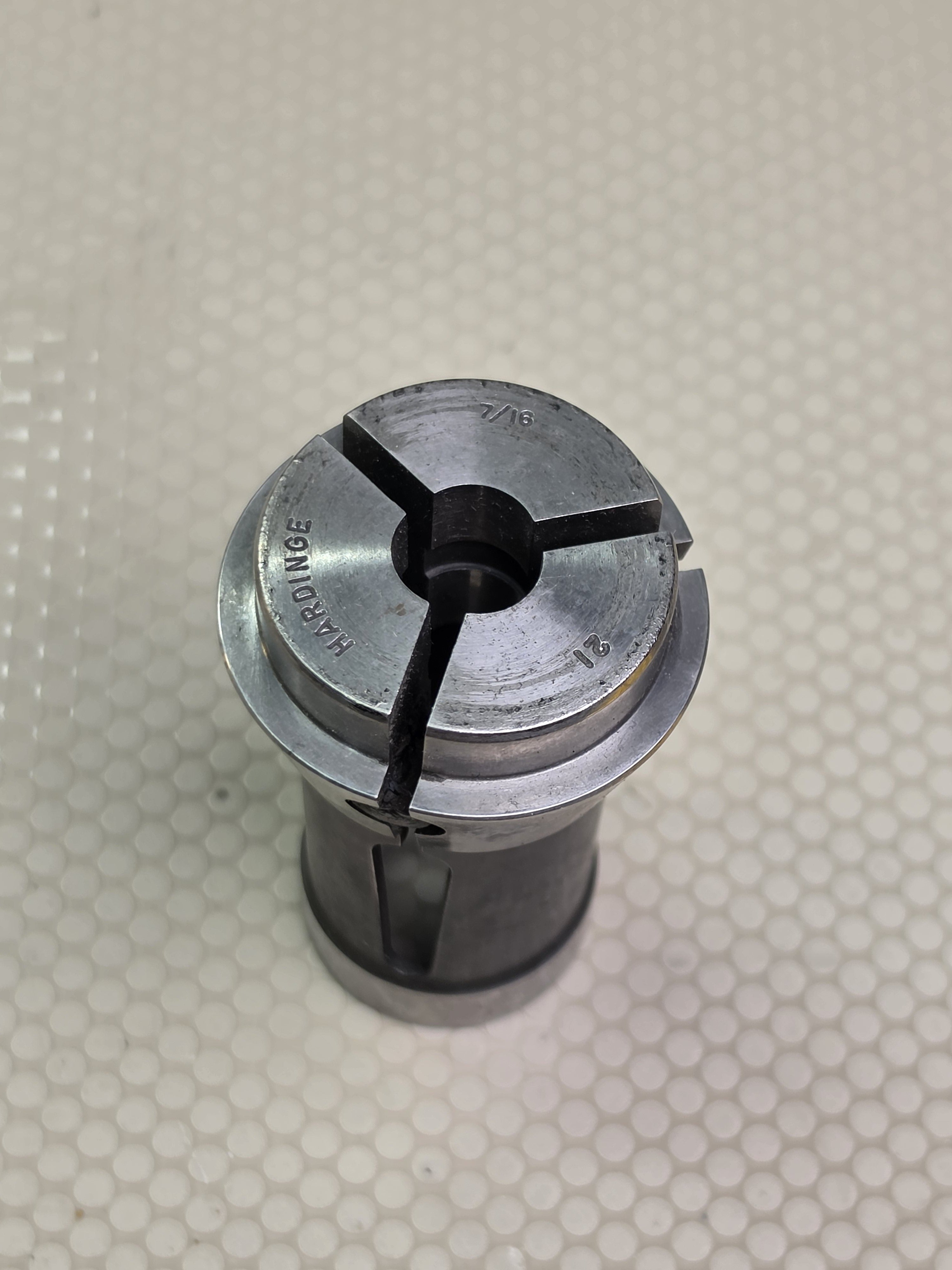 Hardinge 2L Round Collet 7/16" Bore Size for Lathe Mill