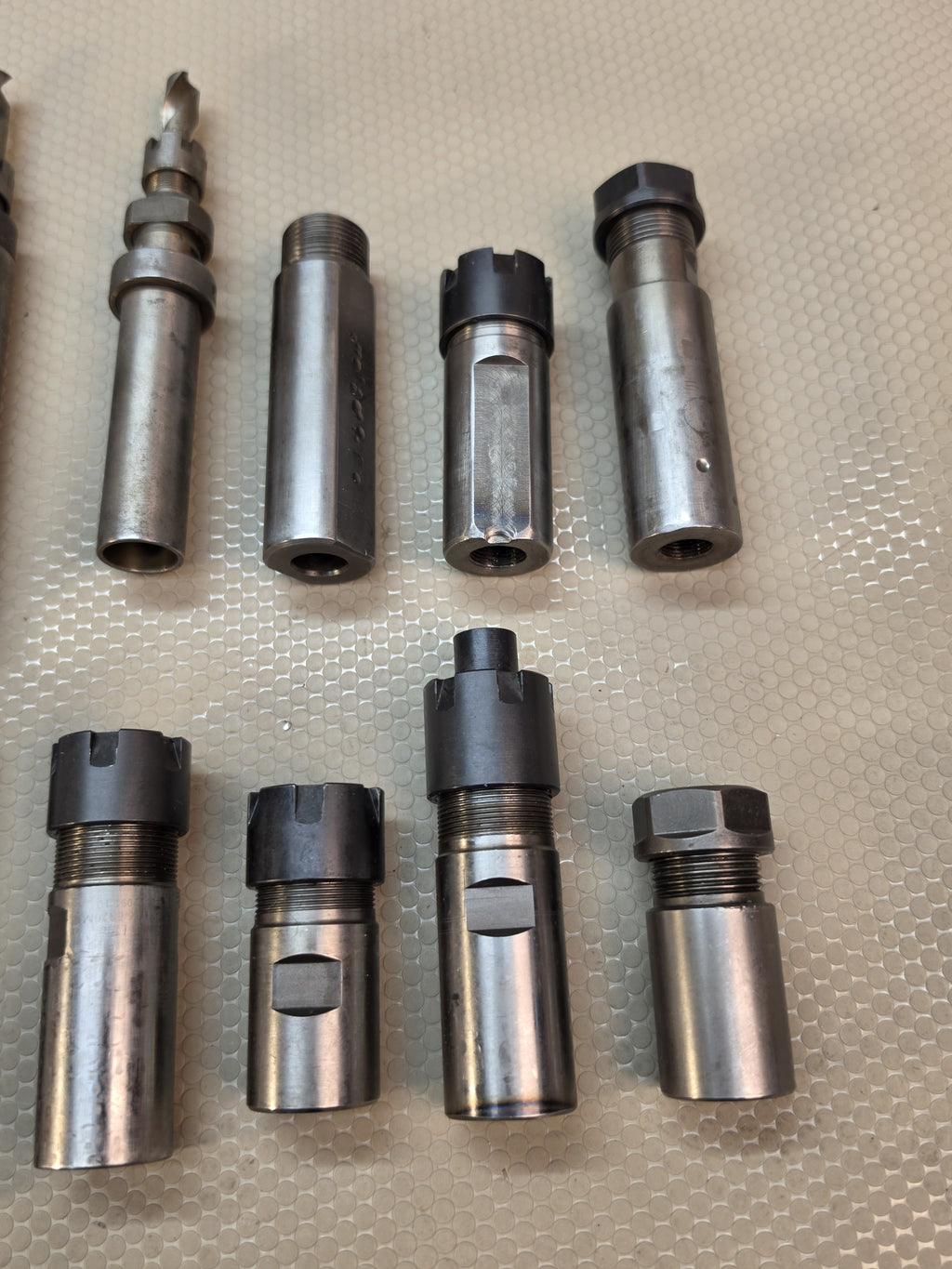 Lot of 10 REGO-FIX & Other Swiss Lathe ER Collet Holders Tooling Extensions