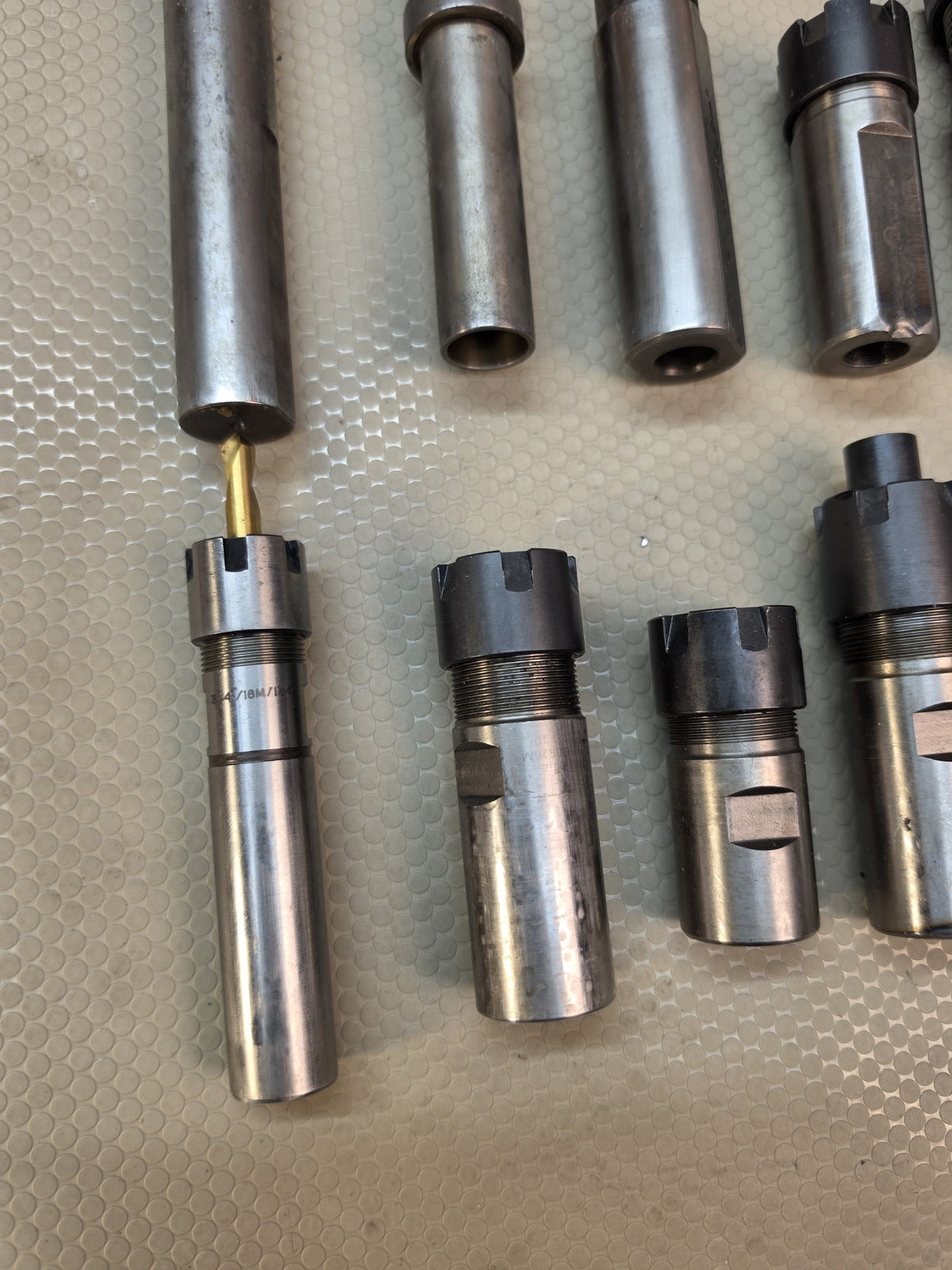 Lot of 10 REGO-FIX & Other Swiss Lathe ER Collet Holders Tooling Extensions